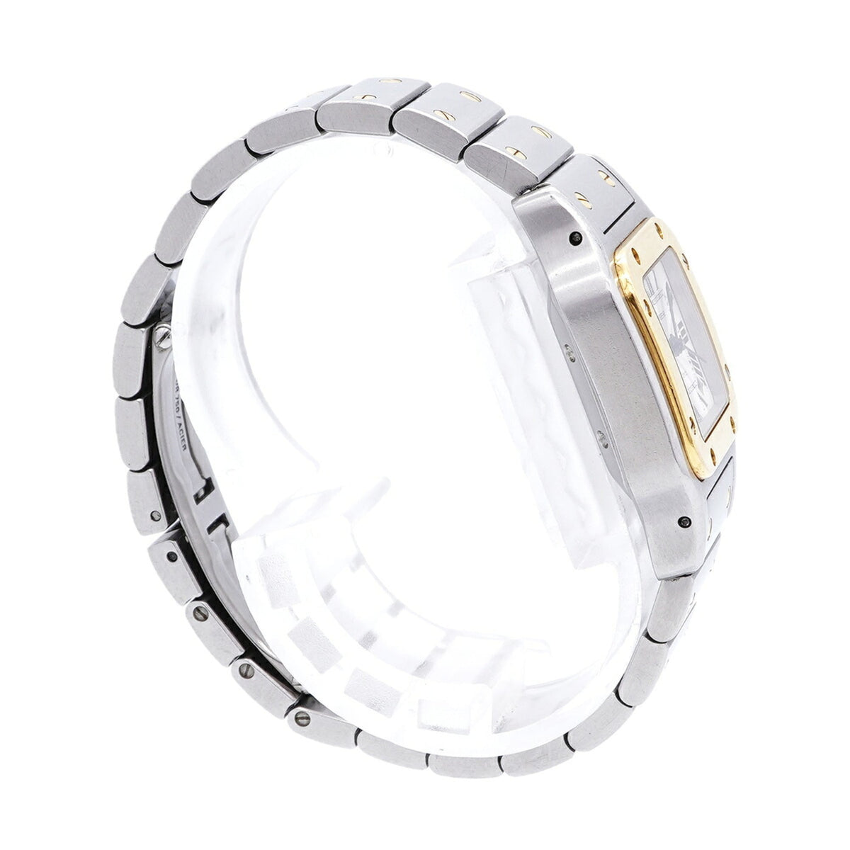 Cartier Santos Galbee SM W20057C4 horloge met zilveren wijzerplaat, 24 mm