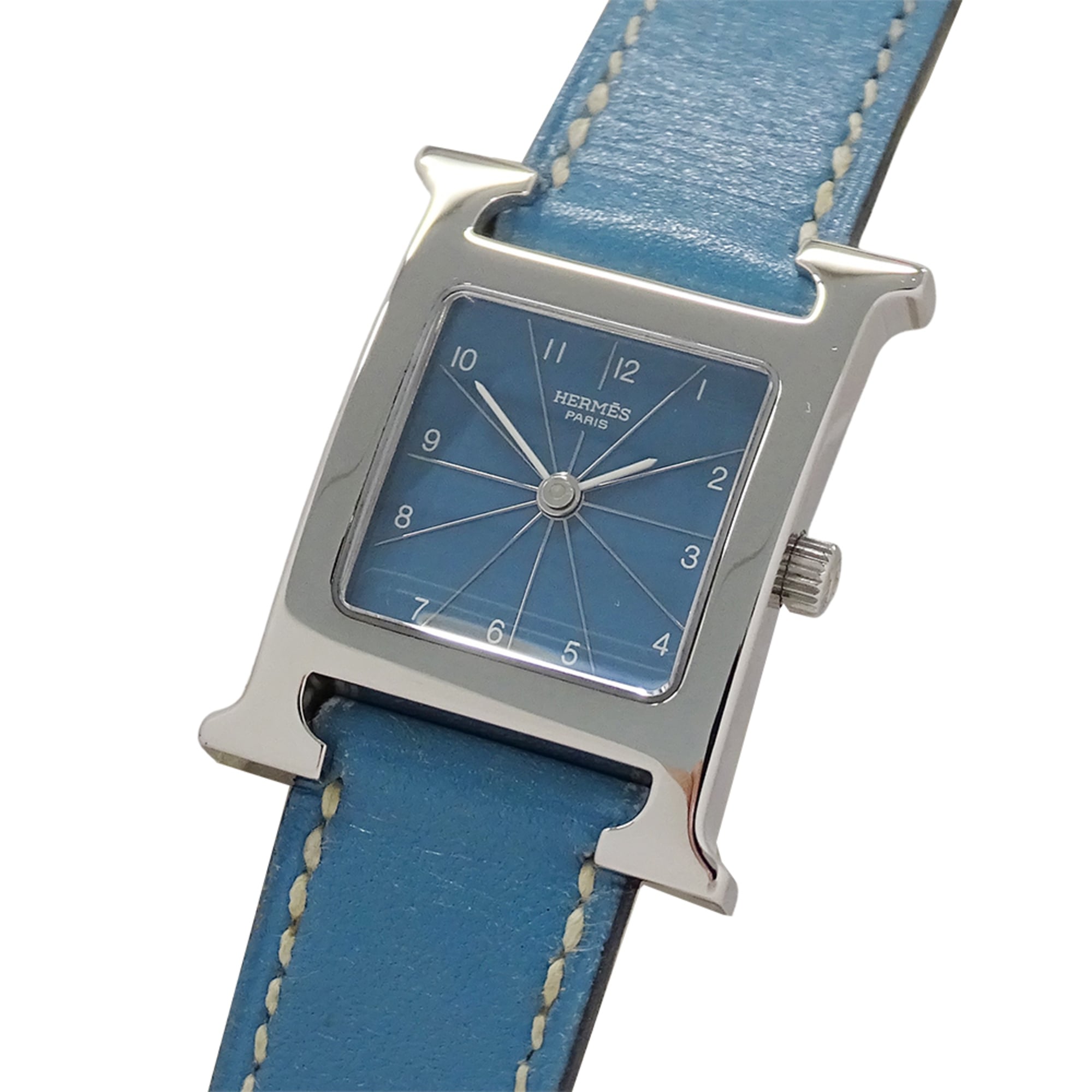 Hermes HERMES Women's Watch Brand H-Watch Quartz QZ Stainless Steel SS