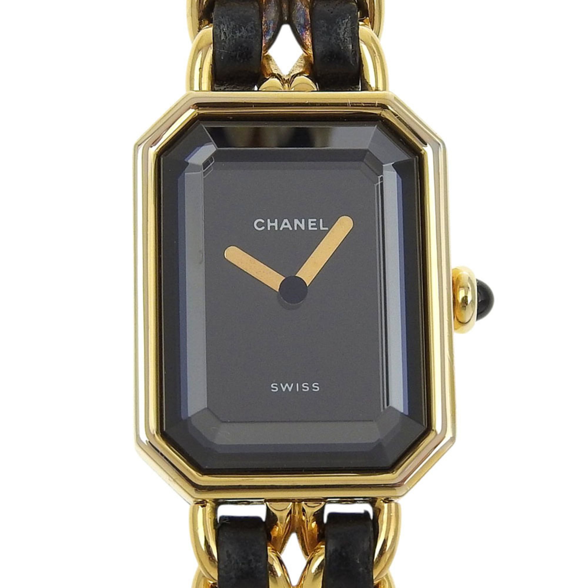 CHANEL Premiere S Watch H0001, Gold-Plated Leather Quartz Movement, An
