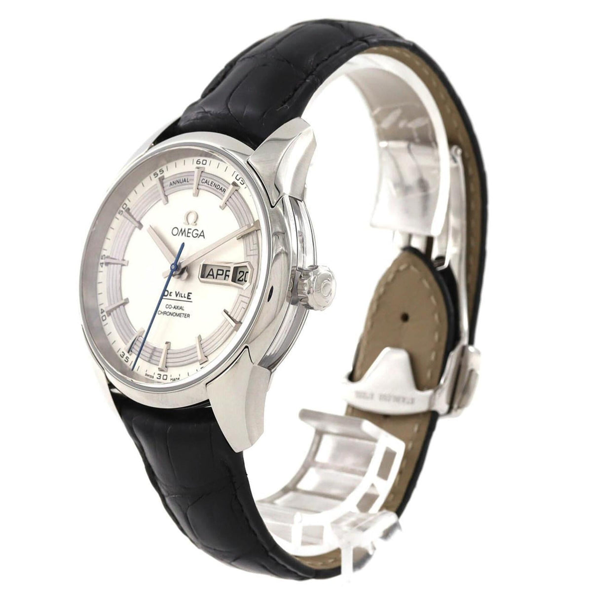 Omega De Ville Hour Vision Jahreskalender 431.33.41.22.02.001 Silber Zifferblatt 41 mm Uhr
