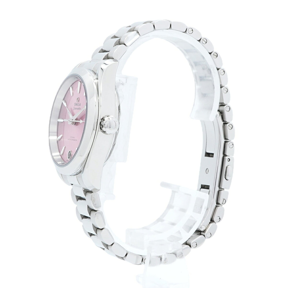 Omega Seamaster Aqua Terra 220.10.34.20.10.003 Horloge met roze wijzerplaat, 34 mm