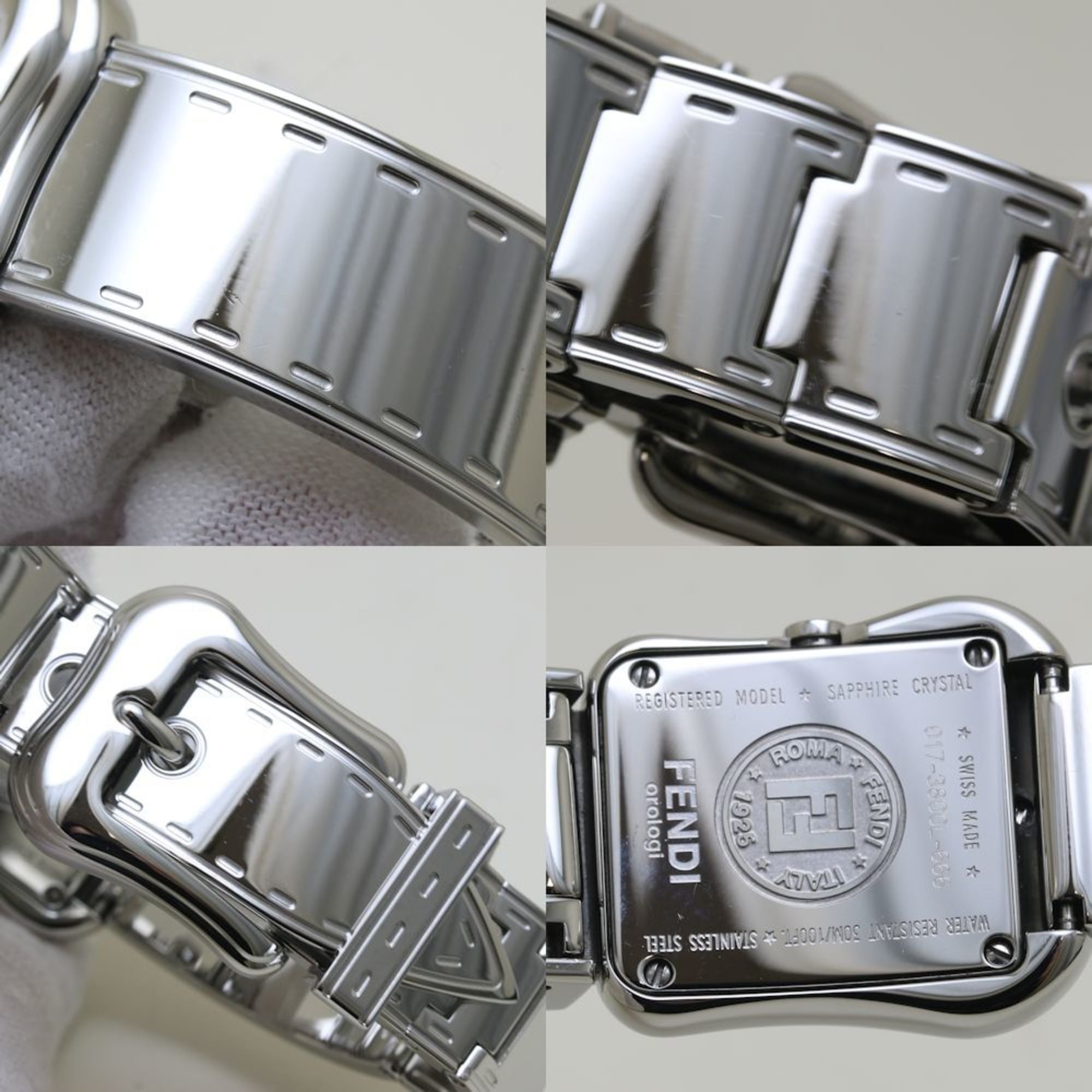 FENDI B-FENDI 3800L diamanten dameshorloge van roestvrij staal 39776