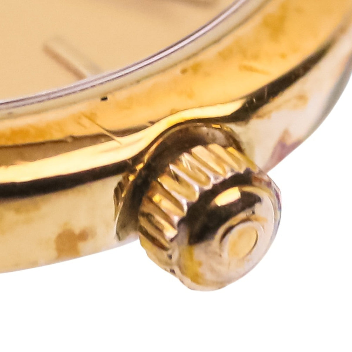 Omega De Ville-horloge met gouden wijzerplaat, 22 mm