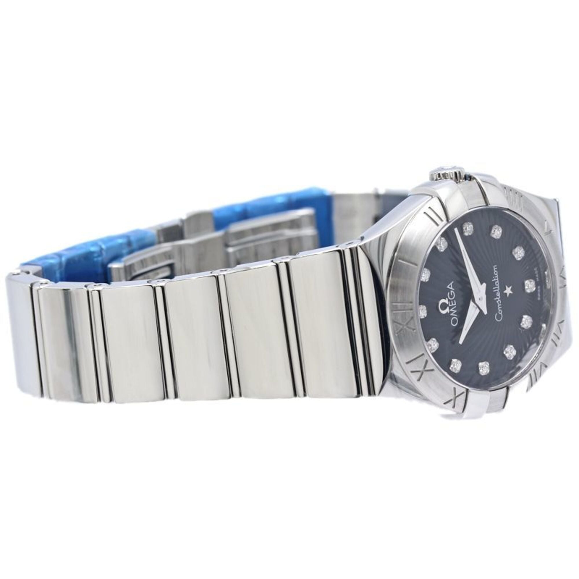 OMEGA Constellation 12-Diamant-Uhr 123.10.27.60.51.002 Damenuhr aus Edelstahl 40353