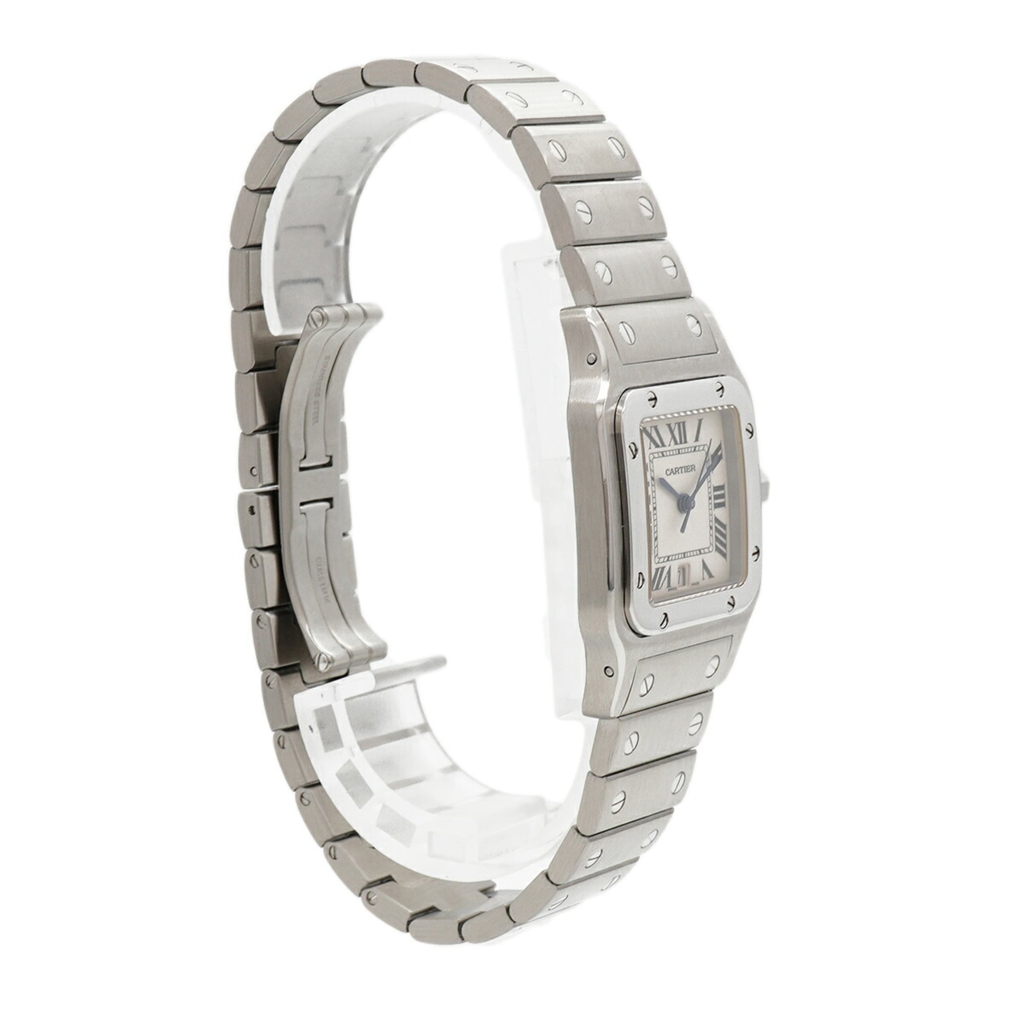 Cartier Santos Galbee LM W20060D6 Ivory Dial 29mm Watch