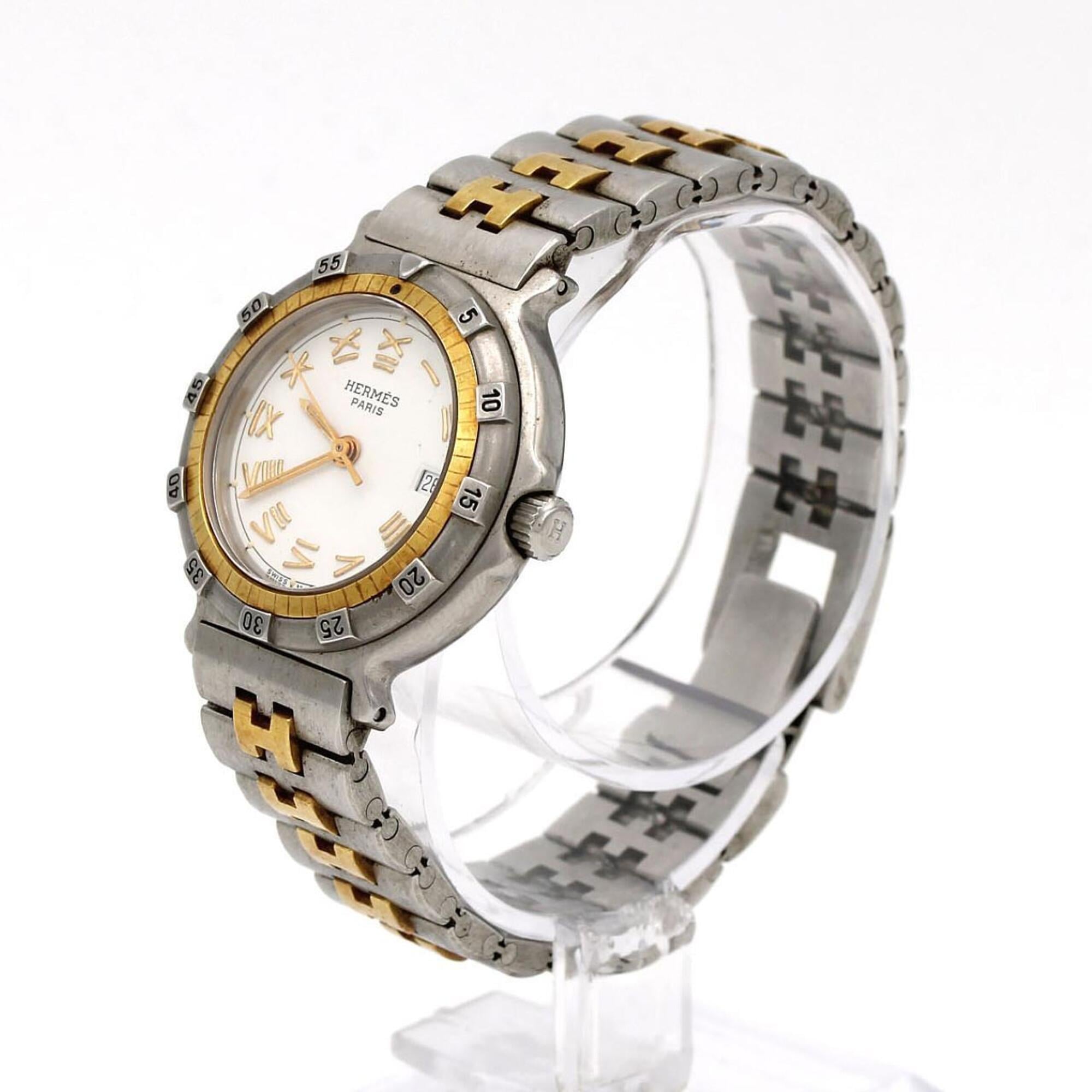 Hermes Captain Nemo Combination Stainless Steel x Gold-Plated Quartz Watch