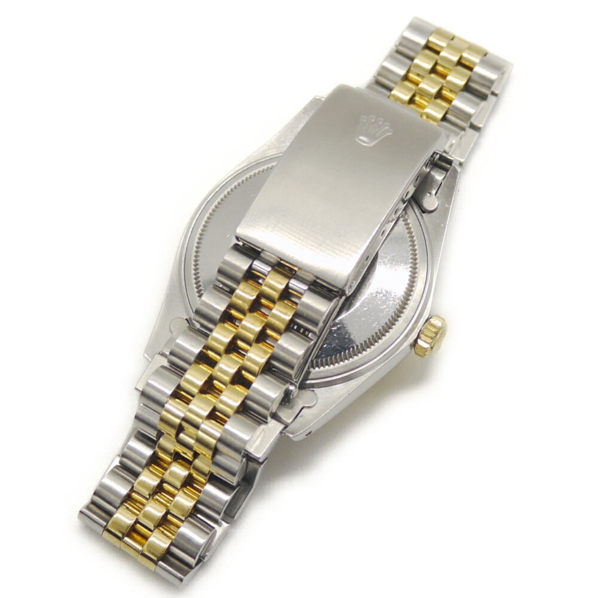 ROLEX Datejust 16013, römische Indizes, R-Seriennummer, Edelstahl/Gelbgold, Automatik, Elfenbein Zifferblatt