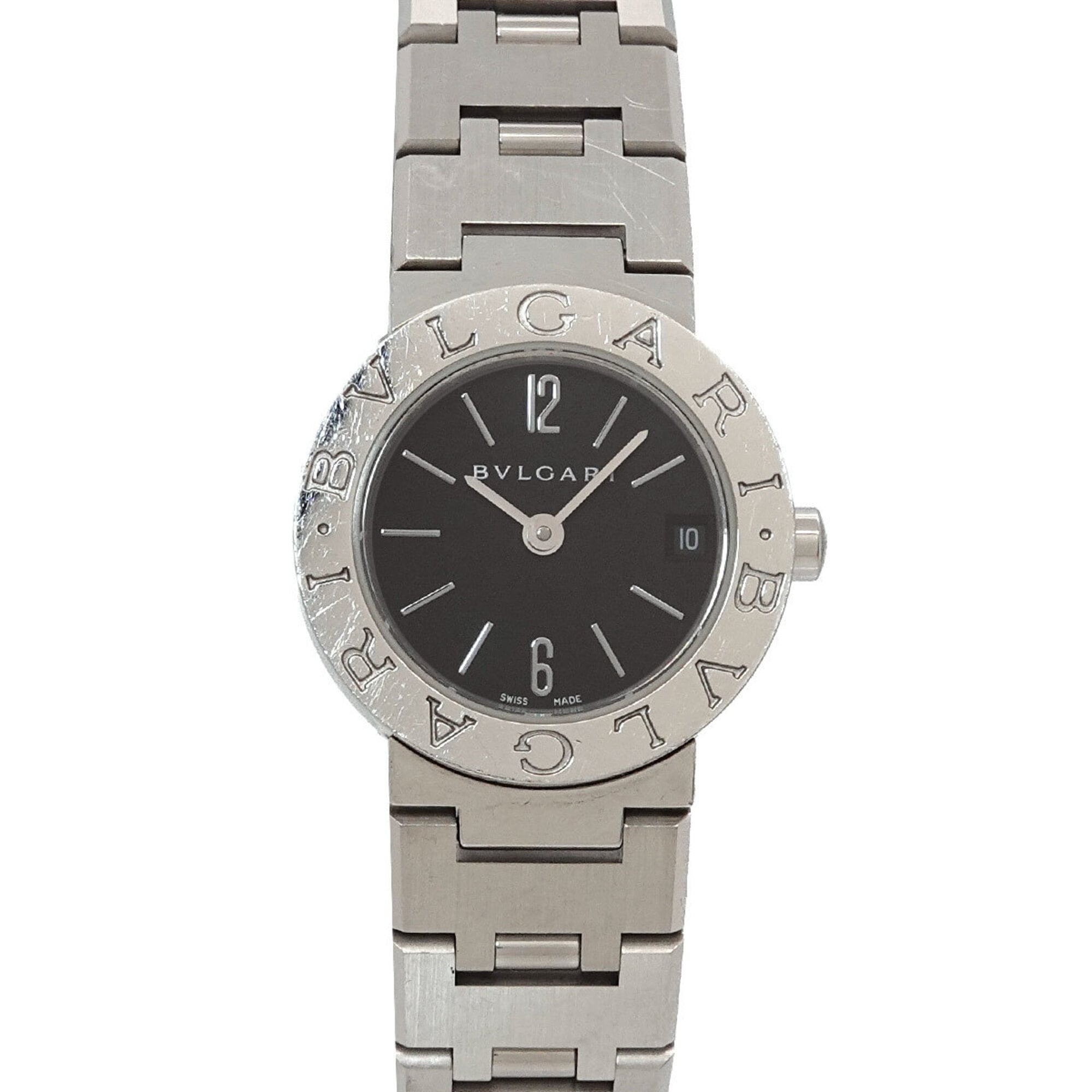 BVLGARI BB23SS Women's Watch Date Black Quartz