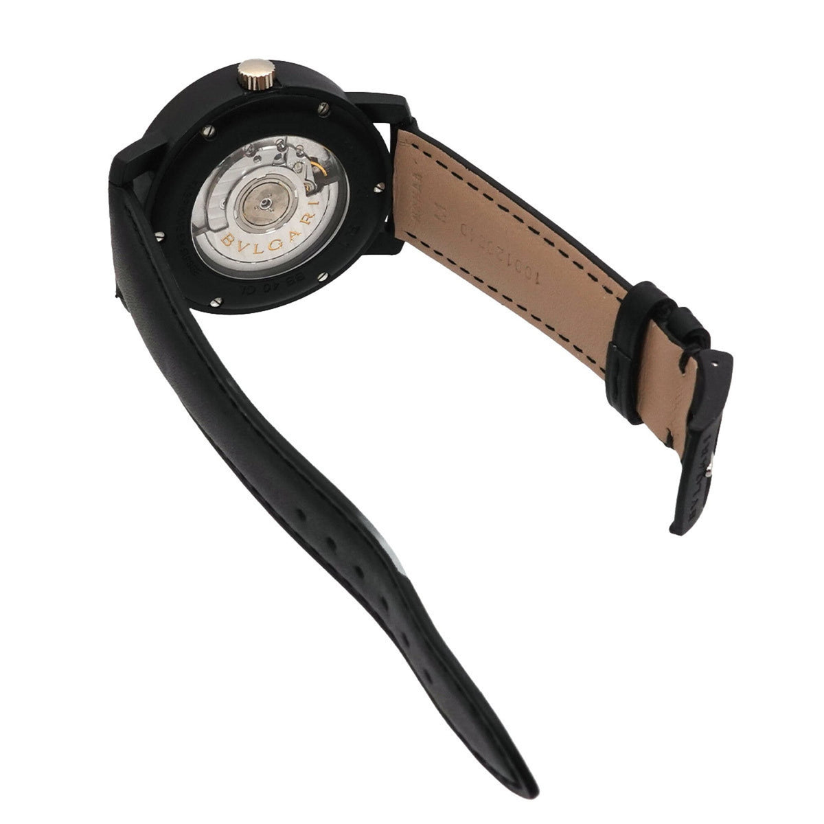 Bvlgari Carbon Gold BB40CL met zwarte wijzerplaat 40mm Horloge