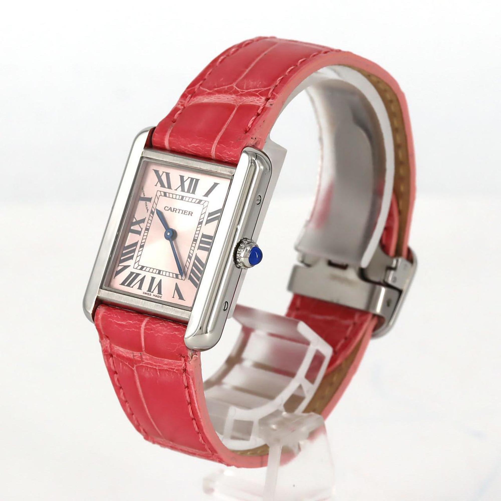 Cartier Tank Solo SM W5200000 Stainless Steel Quartz Watch