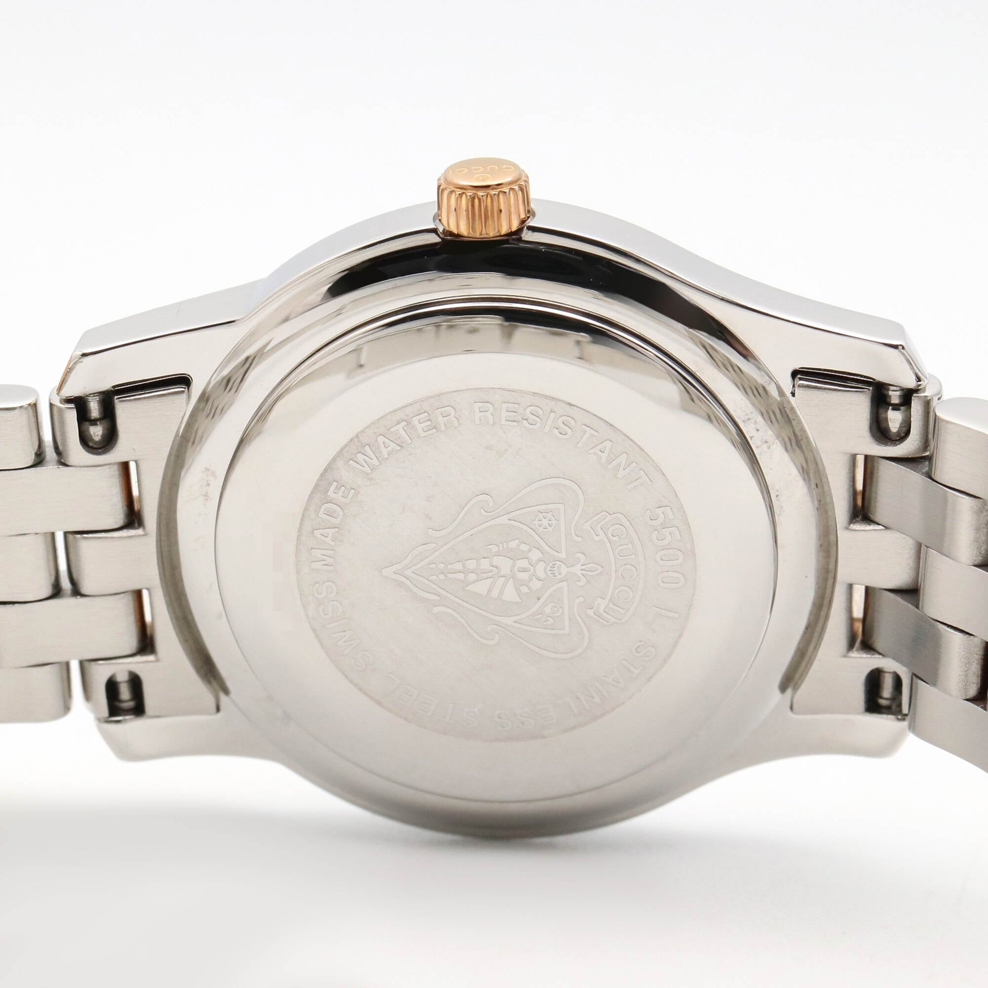 Gucci GP 5500L Pink Dial Gold plated, stainless steel 27mm Watch