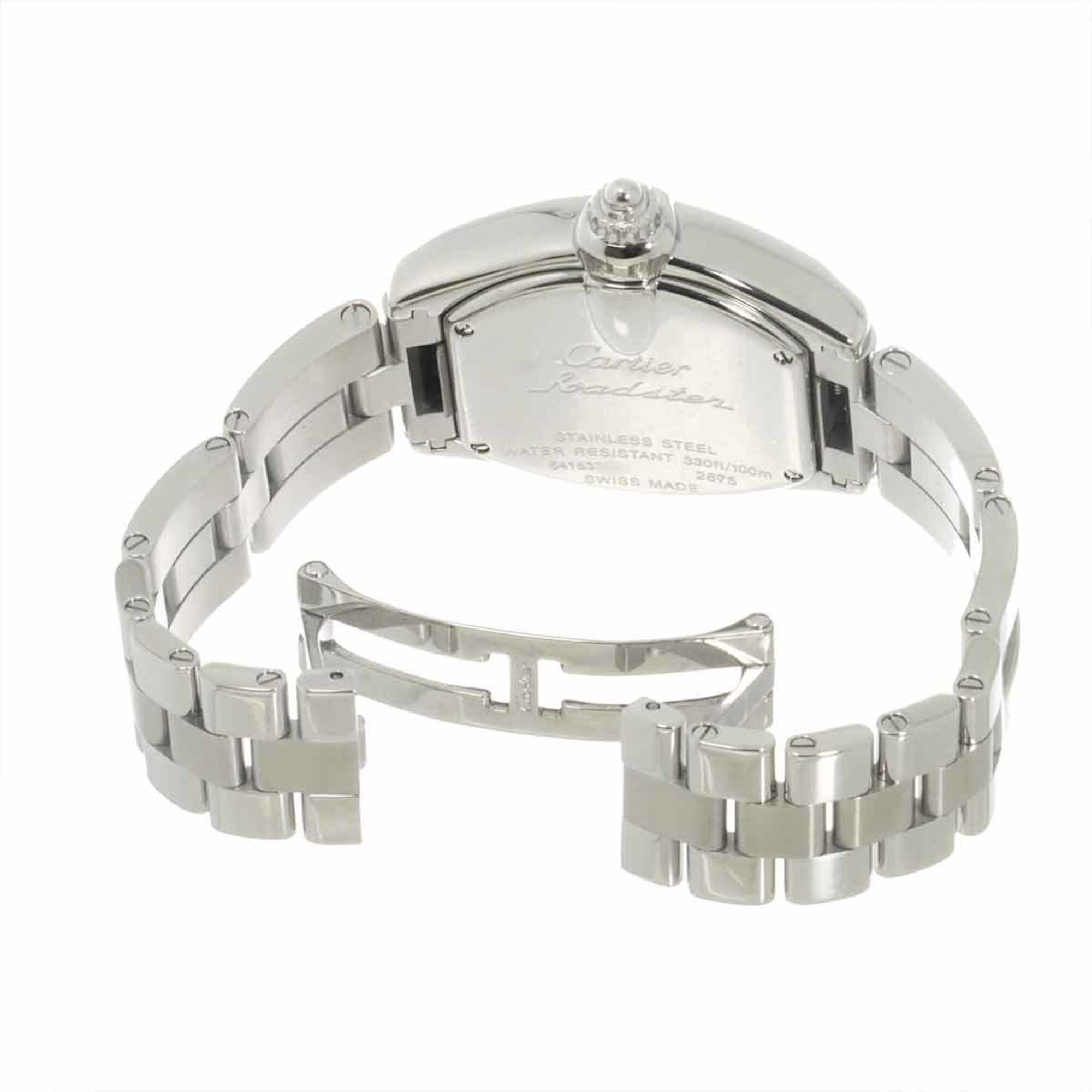 Cartier Roadster SM W62053V3 Ladies' Watch, Date, Blue, Automatic Movement