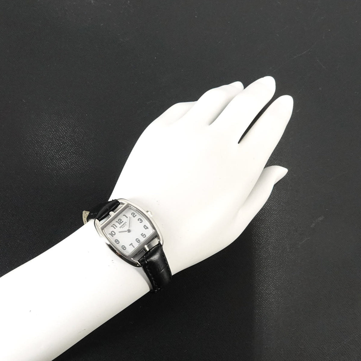 Hermes Cape Cod Tonneau CT1 210 White Dial 27mm Watch