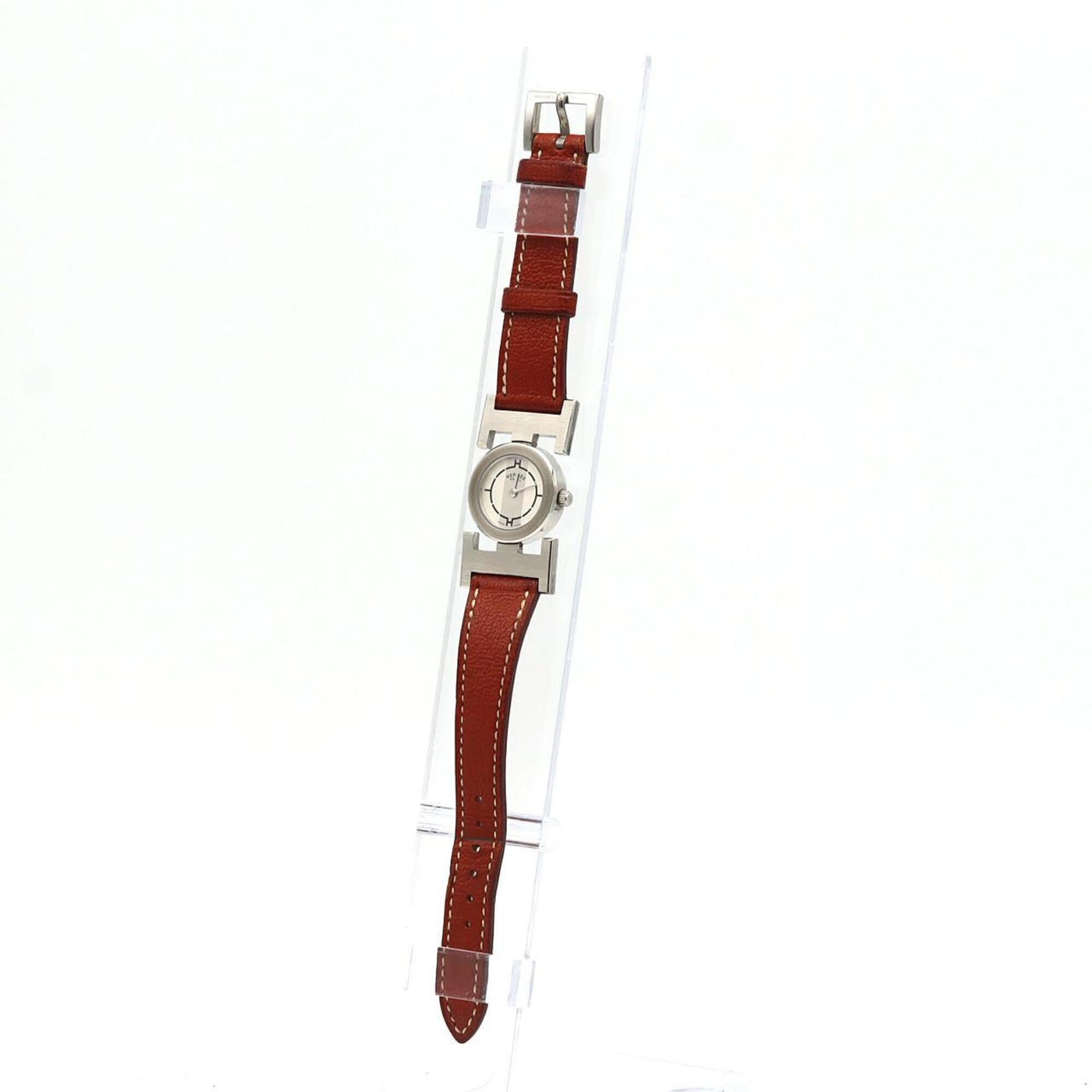 Hermes Paprika PA1.210 Silver Dial Stainless steel 21mm Watch