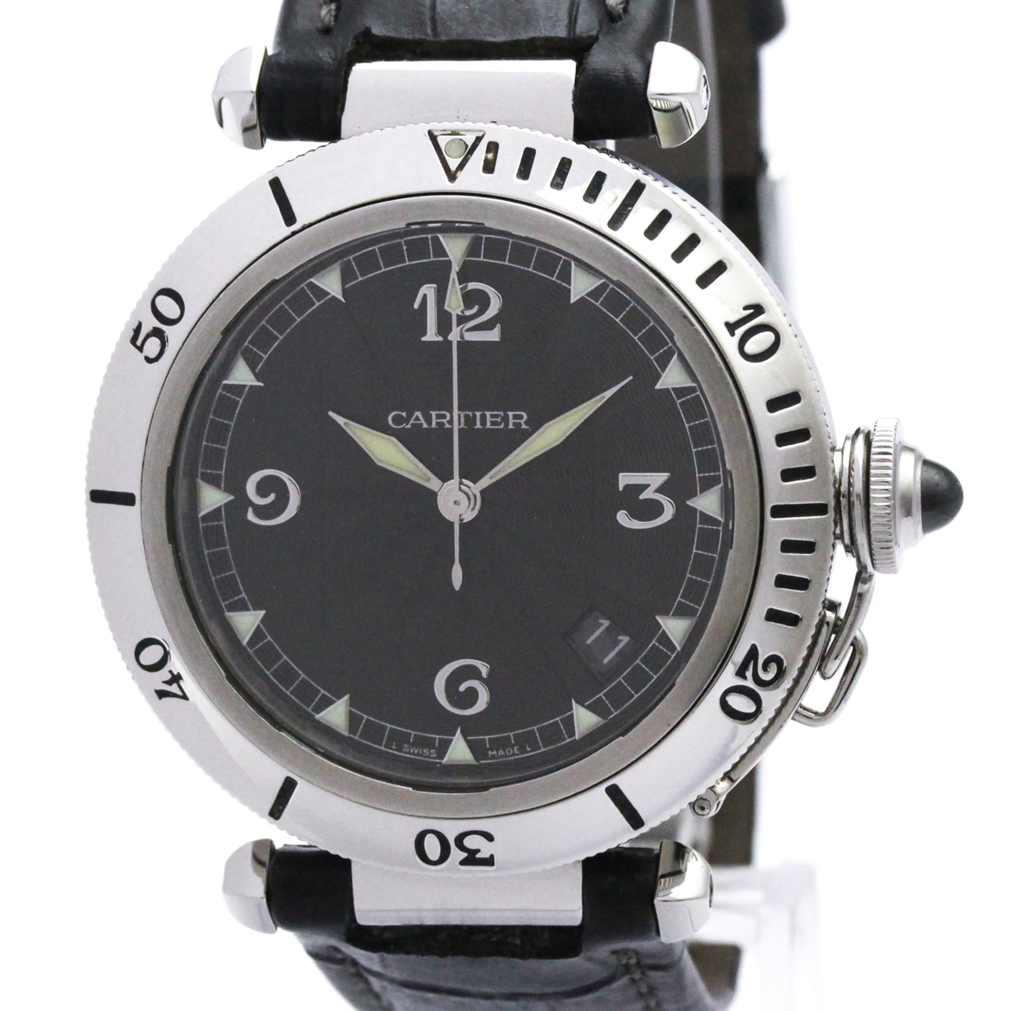 Cartier Pasha 38 W3106255 Grey Dial 38mm Watch