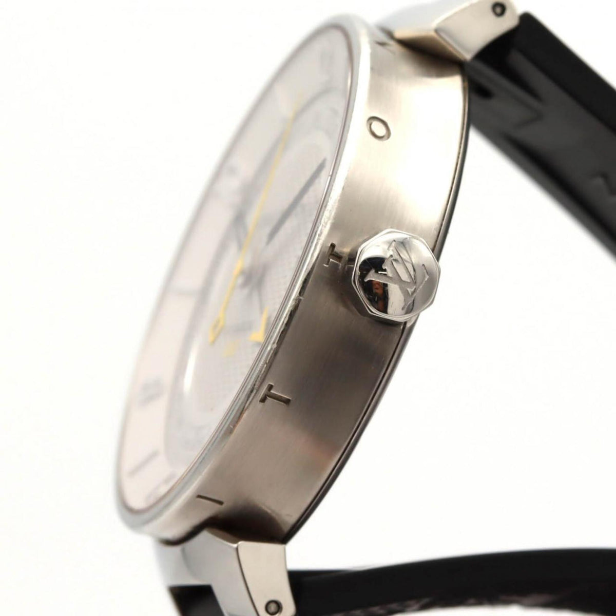 Louis Vuitton Tambour Moon GMT Q8D31 Silver Dial 41mm Watch