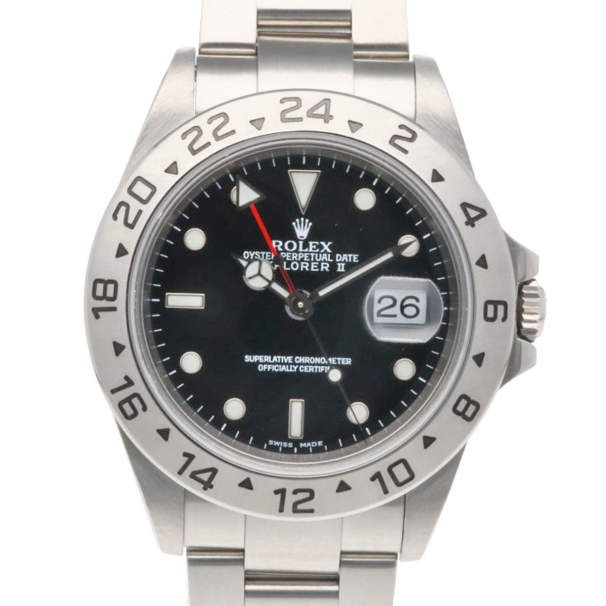 Rolex Explorer II Oyster Perpetual 16570 Schwarz Zifferblatt 40mm Uhr