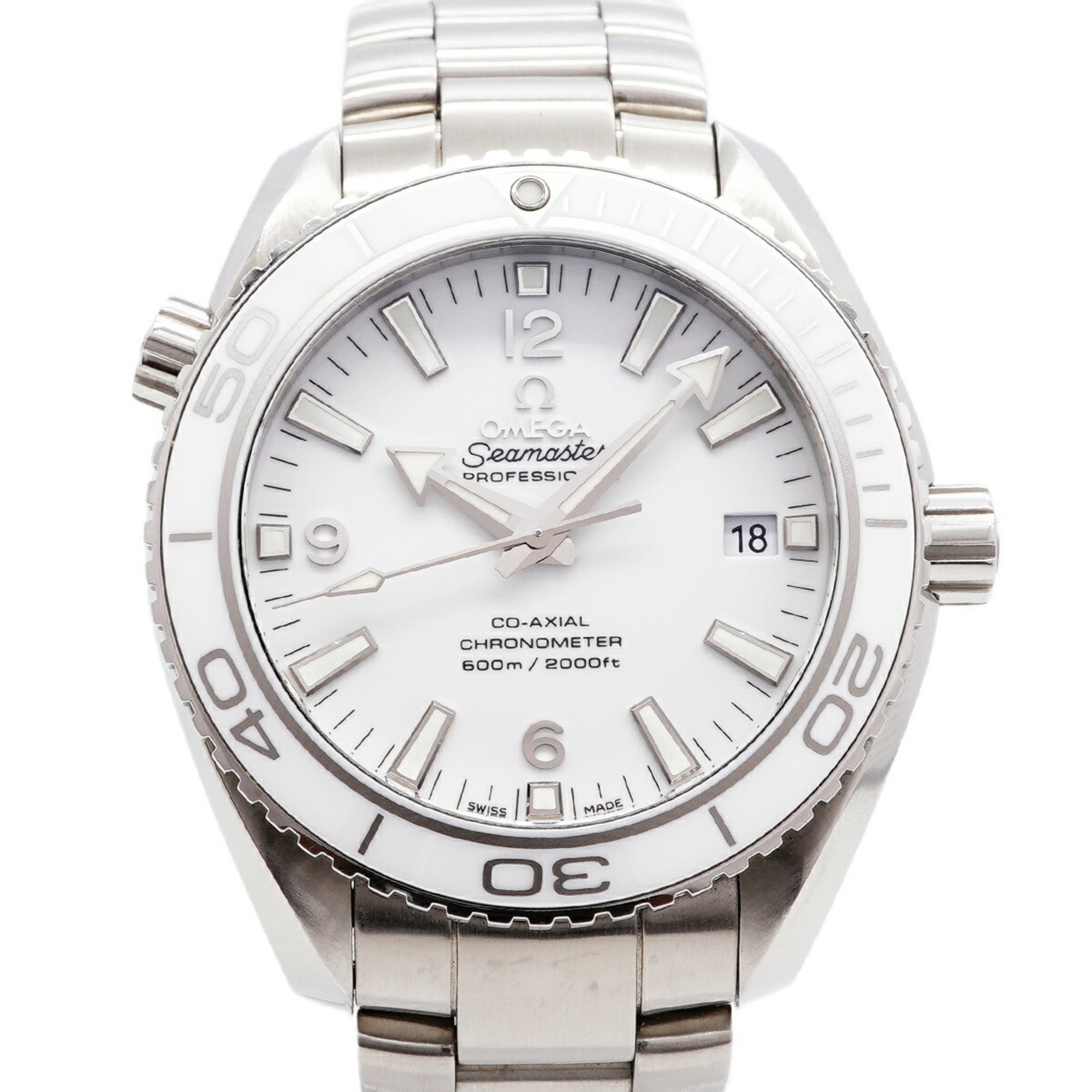 Montre Omega Seamaster 600 Planet Ocean 232.30.42.21.04.001 Blanc Cadran 42 mm