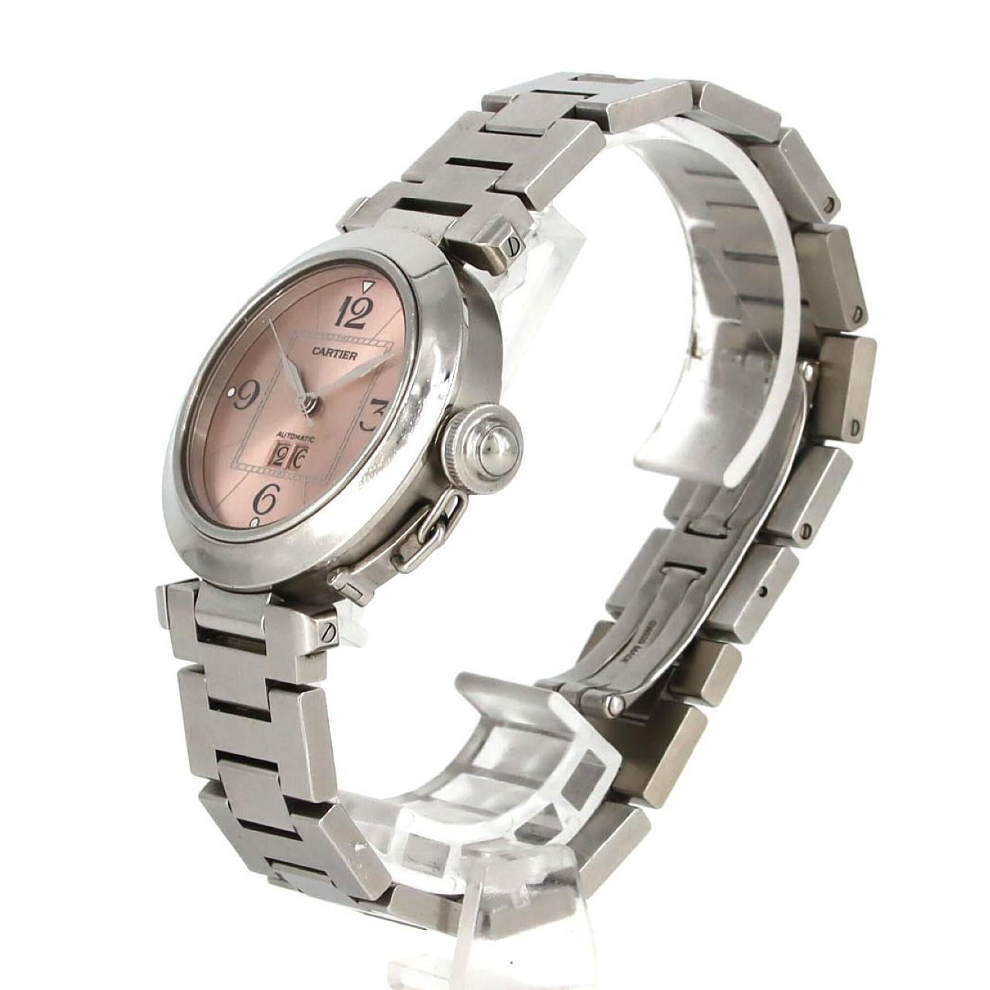 Cartier Pasha C Grande Date W31058M7 Pink Dial 35mm Watch