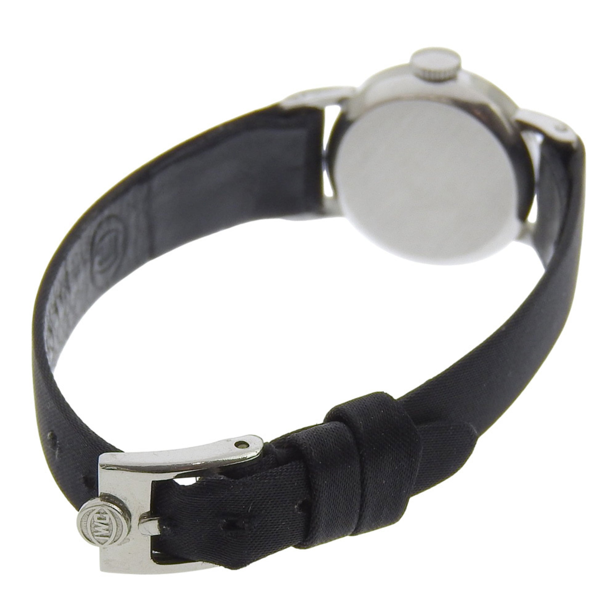 Dameshorloge van International Watch Company (IWC), roestvrij staal, handopwinding, analoge wijzerplaat, zilverkleurige wijzerplaat.