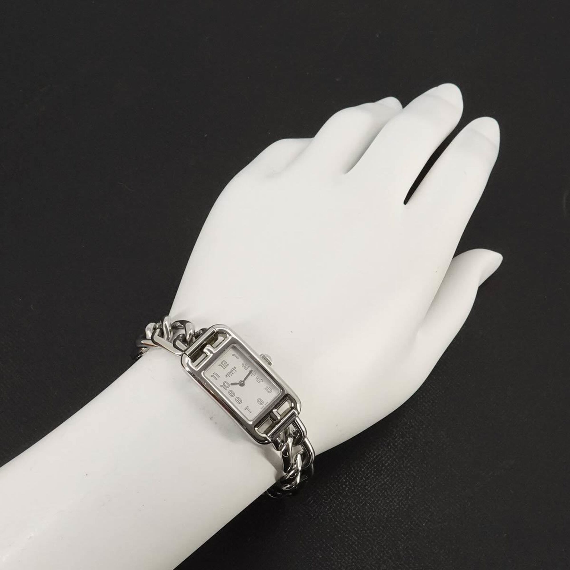 Hermes Nantucket NA2 110 Silver Dial 17mm Watch