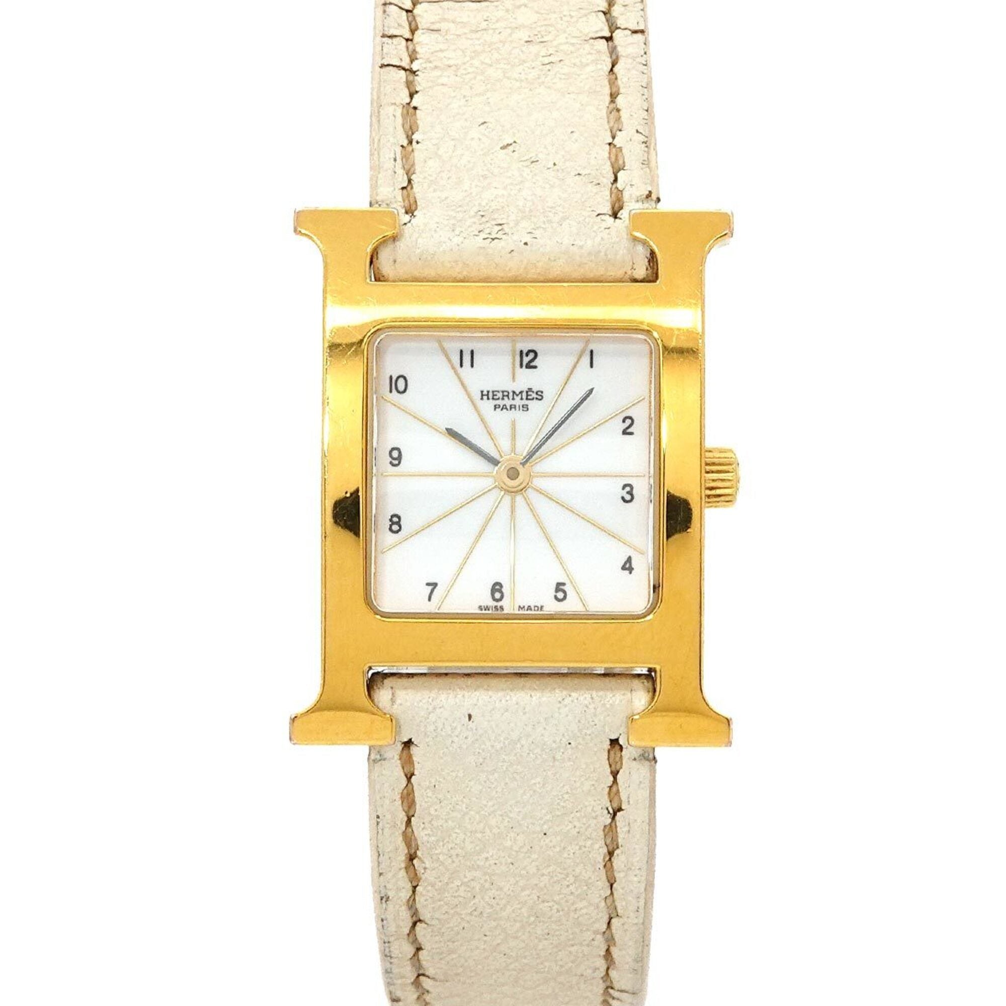 Hermes H-Watch HH1 201 Women's Watch White Quartz H
