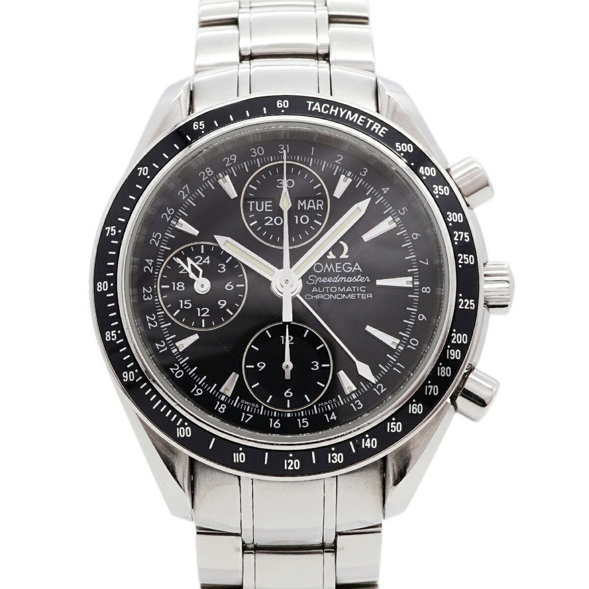 Omega Speedmaster Day-Date 3220.5 Black Dial 40mm Watch
