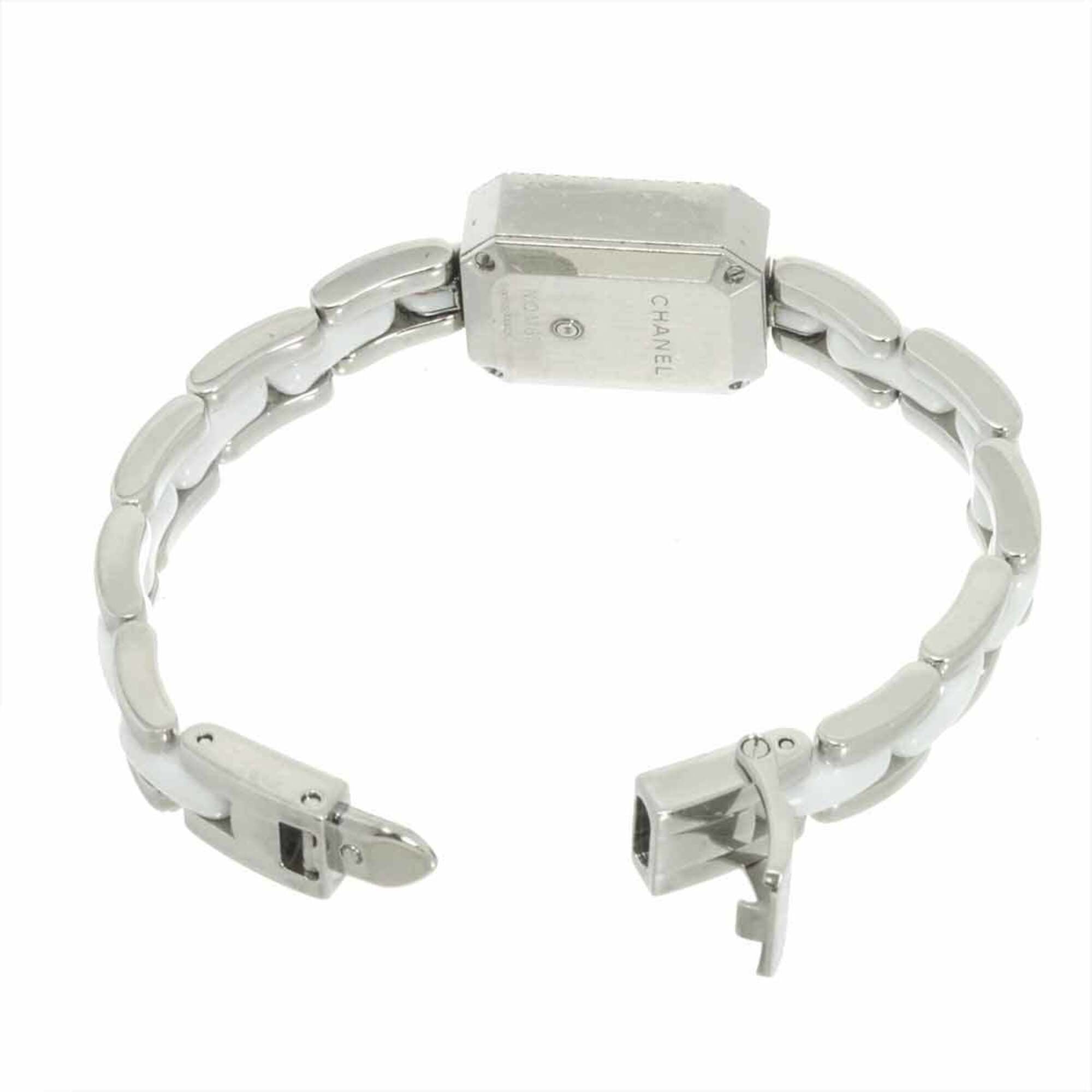Chanel Premiere H2132 Wo Diamond Bezel White Ceramic Quartz