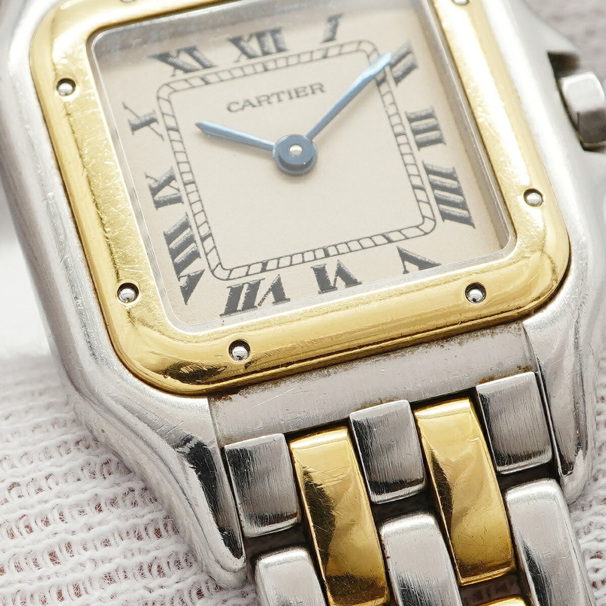Cartier Panthère SM 2-Row Two-Tone Ivory Dial Wo