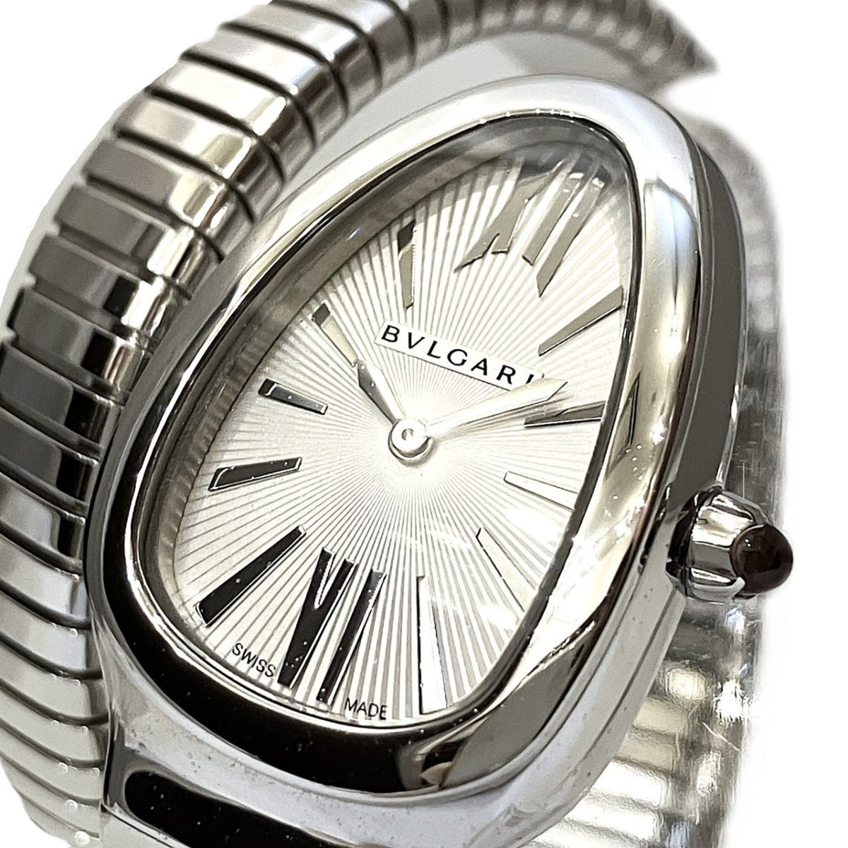 Bvlgari Bulgari Serpenti total weight 61.2g SP35S Silver Dial 22mm Watch