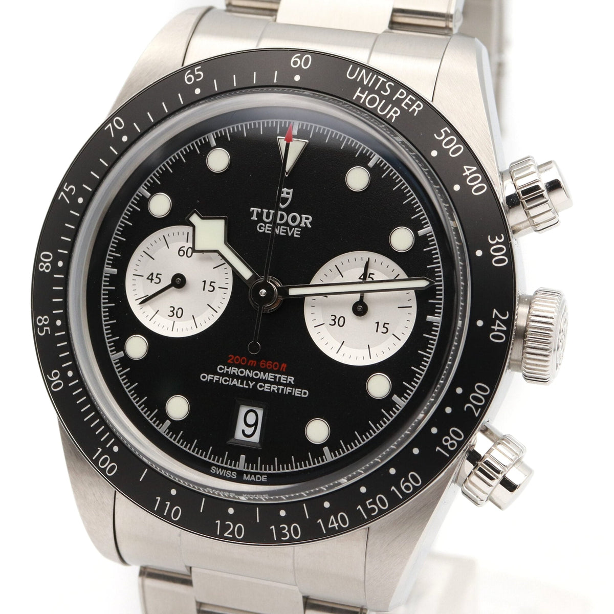 Tudor Black bay Chrono 79360N Schwarz Zifferblatt 41 mm Uhr