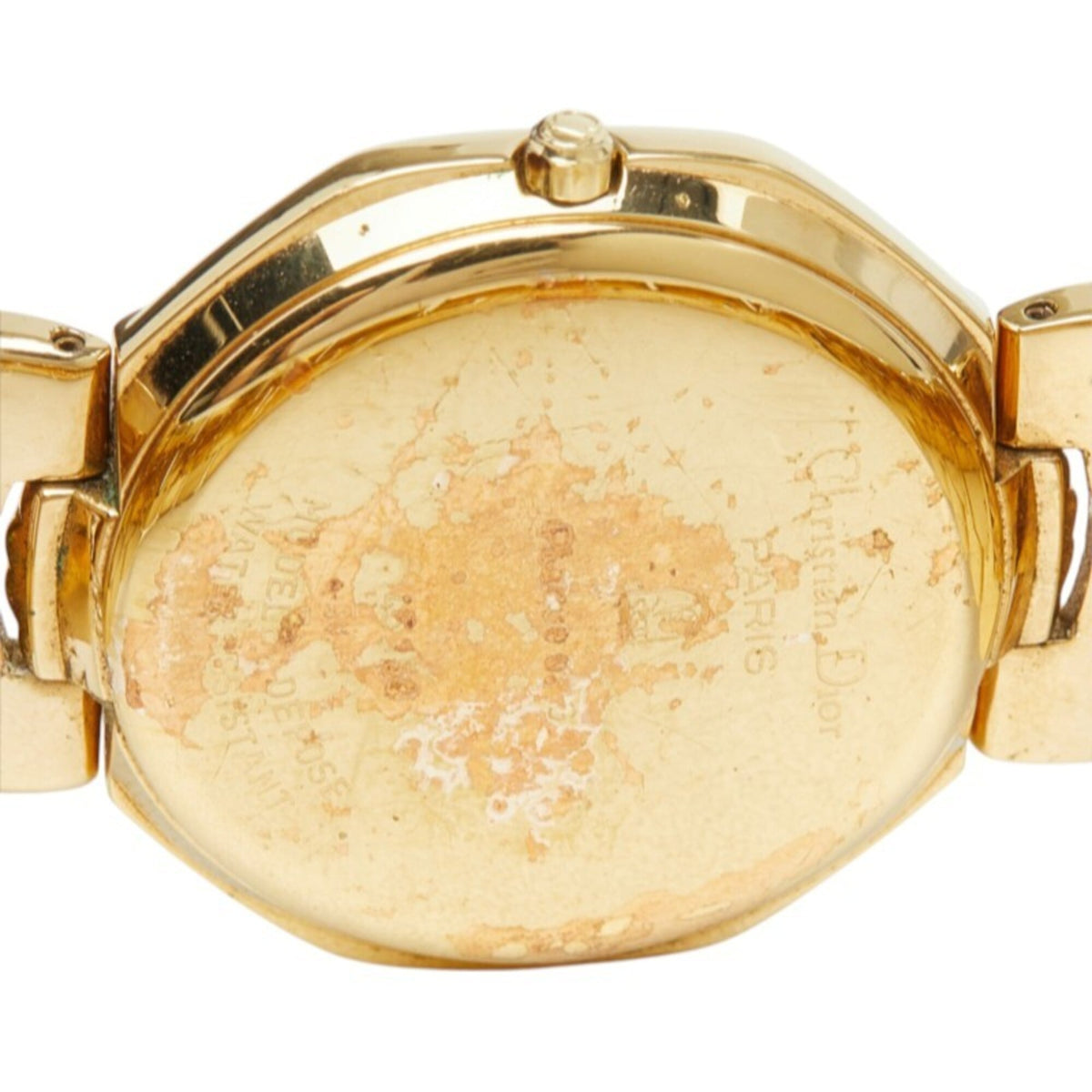 Christian Dior Dior Depose Octagon 45154 Gold Dial 32mm Watch