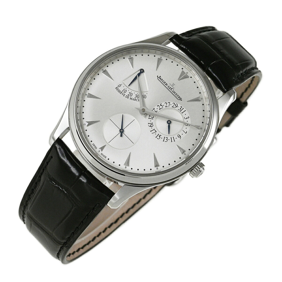 Jaeger LeCoultre Master Ultra Power Reserve Q1378420 Silver Dial 39mm Watch