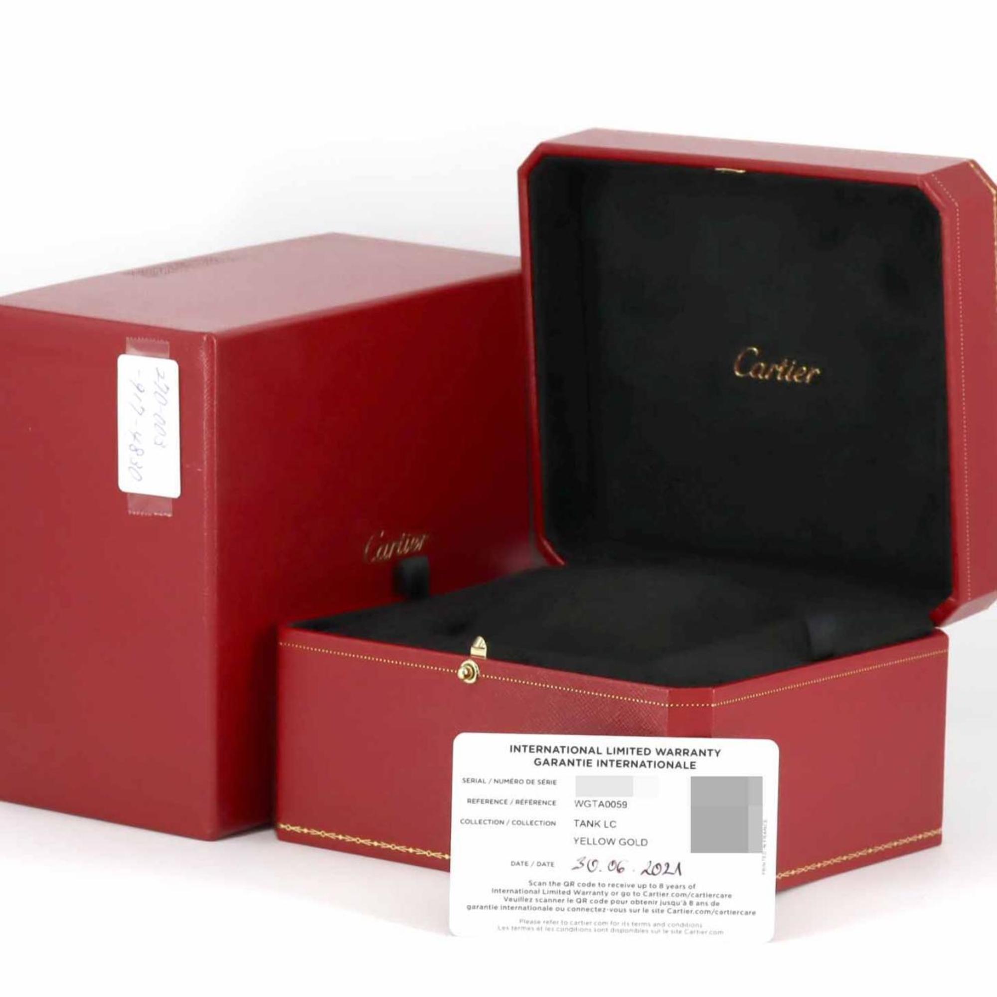 Cartier Tank Louis MM YG WGTA0059 horloge met handopwinding
