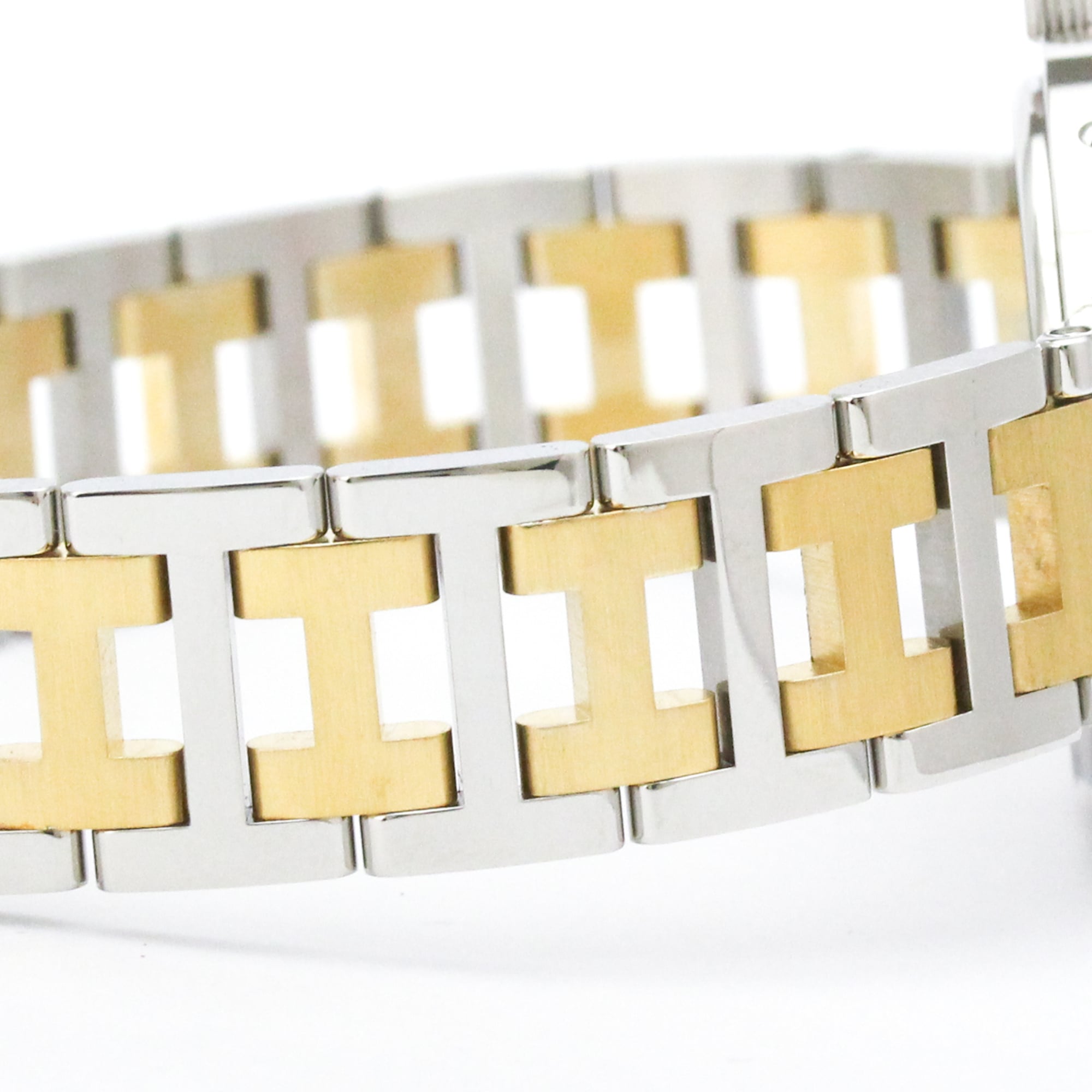 HERMES Clipper Gold Plated Stainless Steel Quartz