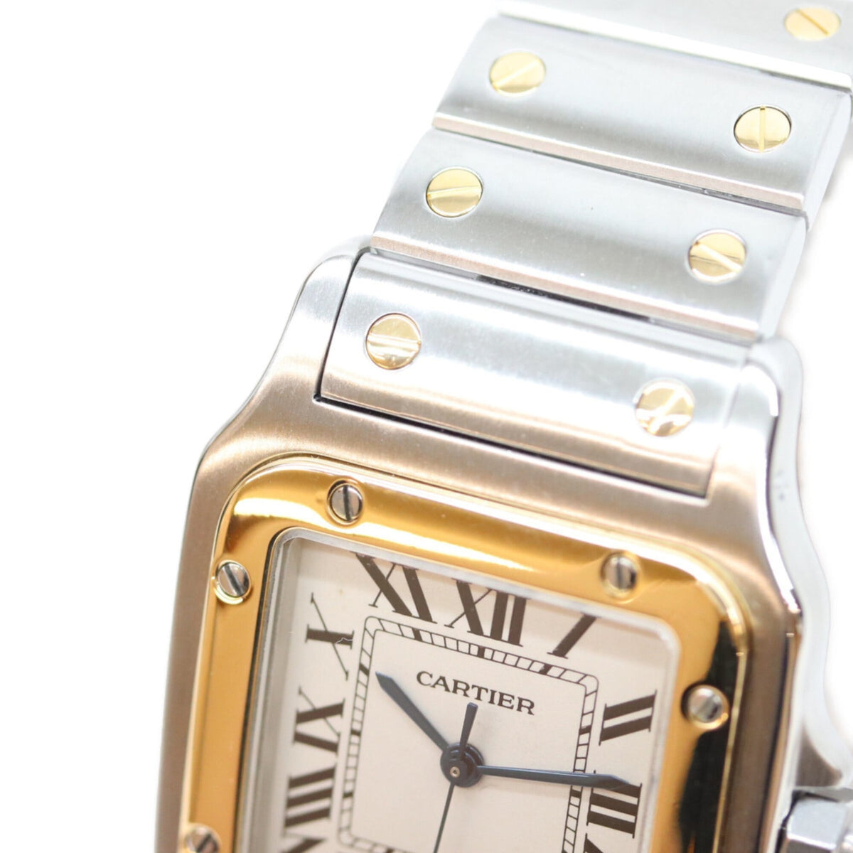 Cartier Santos Galbee LM W20011C4 Elfenbein Zifferblatt 27 mm Uhr