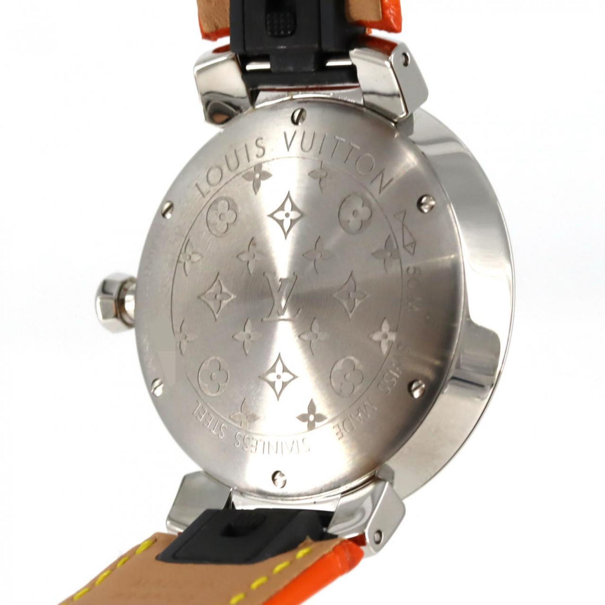 Louis Vuitton Tambour Slim 11P QA159 roestvrijstalen quartzhorloge