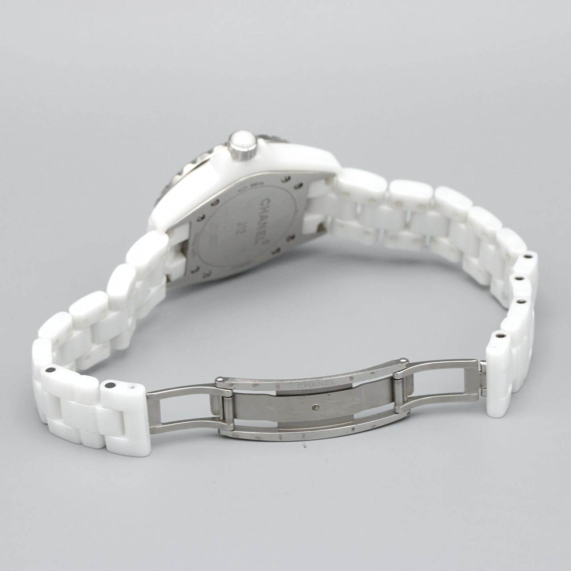 Chanel J12 H0968 White Dial Ceramic 33mm Watch