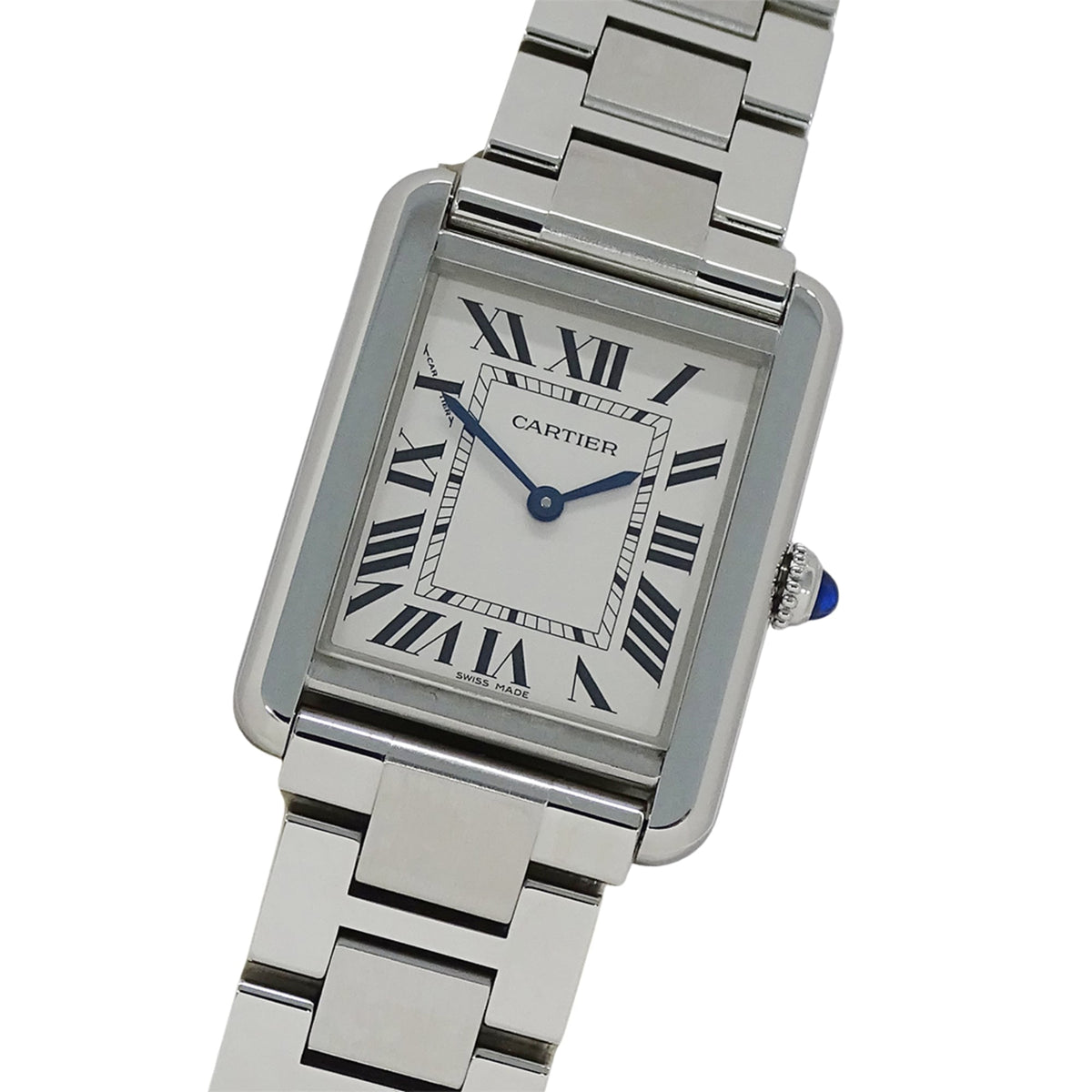 Cartier Tank Solo SM W5200013 Silver Dial 24mm Watch