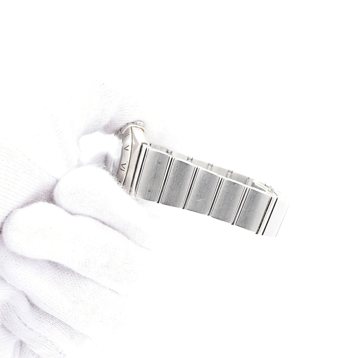 Omega Constellation 12P Diamond 123.10.24.60.51.002 Horloge met zwarte wijzerplaat, 23 mm