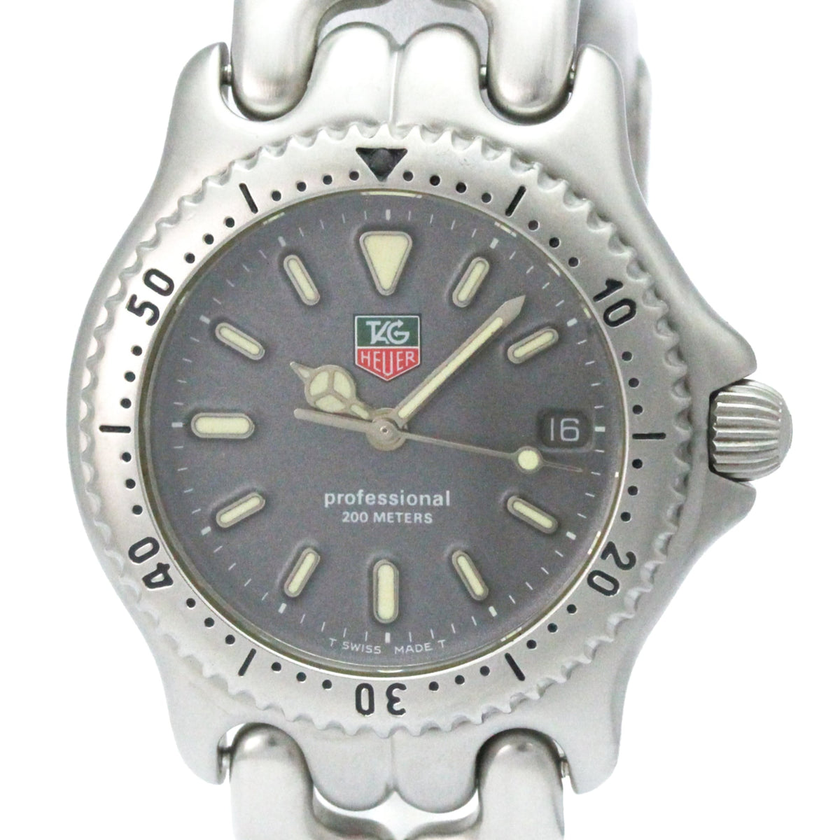 TAG Heuer Sel S99.213 Horloge met grijze wijzerplaat, 34 mm