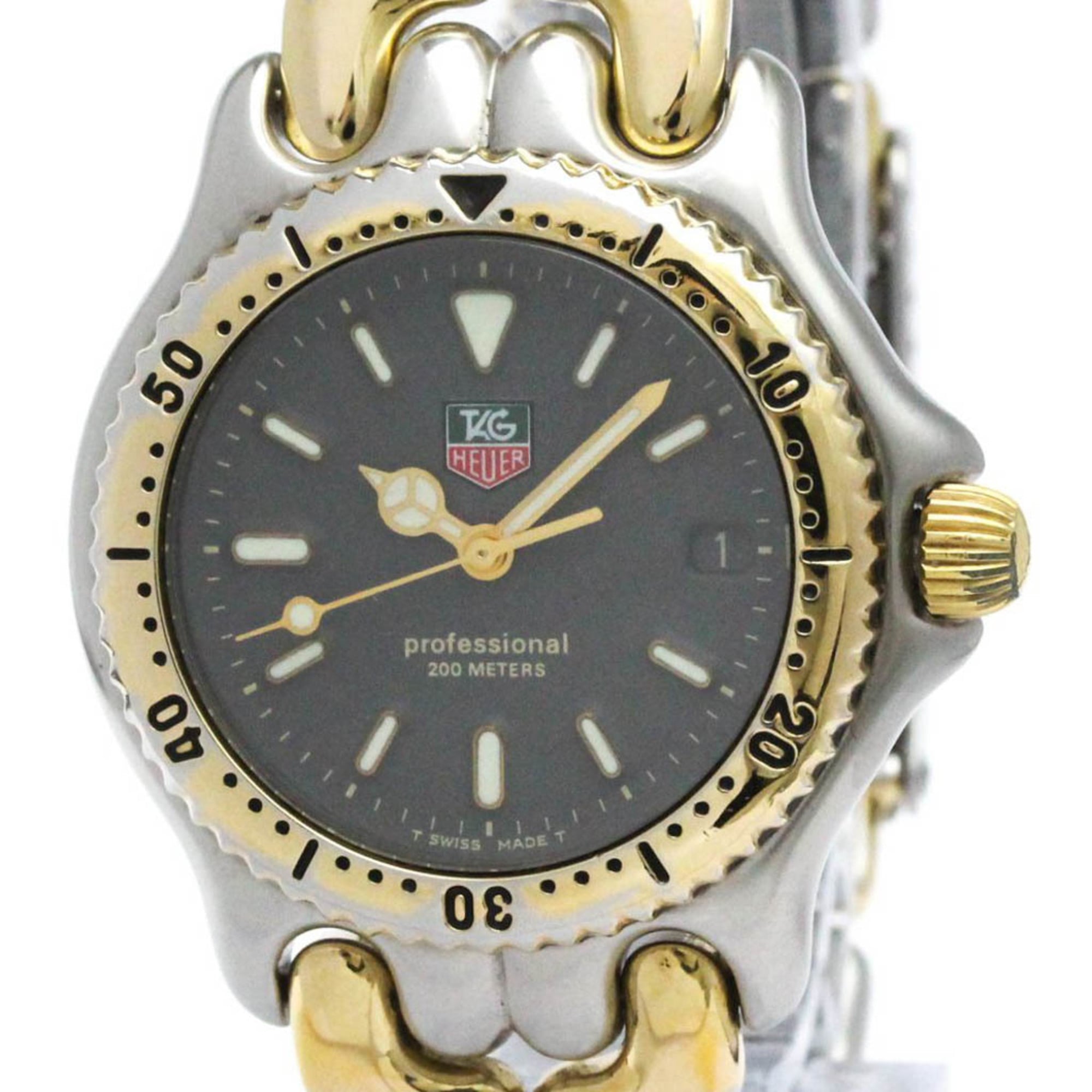 TAG Heuer プロフェッショナル 腕時計 200m デッドストック TAG HEUER Sel Professional 200M Gold Plated Steel Unisex Watch S95.213
