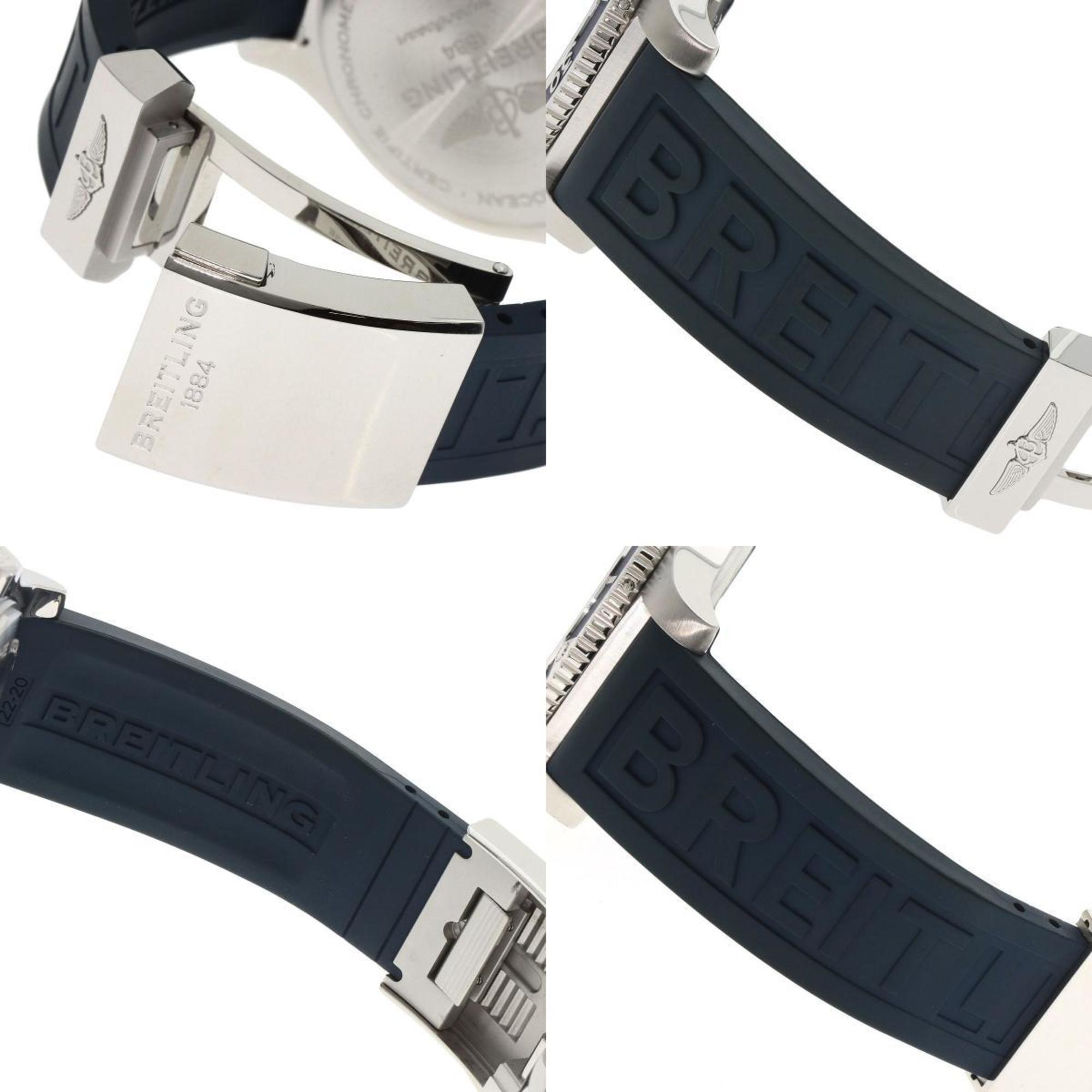 Breitling A17367 Superocean 44 horloge, roestvrij staal en rubber, herenmodel