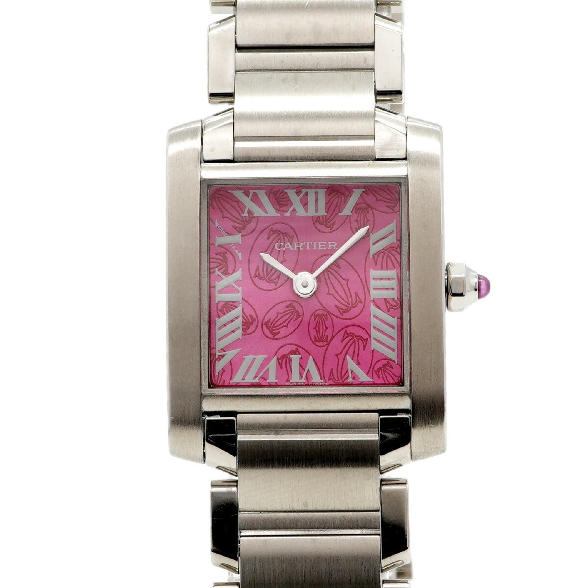 Cartier Tank Française SM Limited Edition W51030Q3 Pink Dial Women's Watch