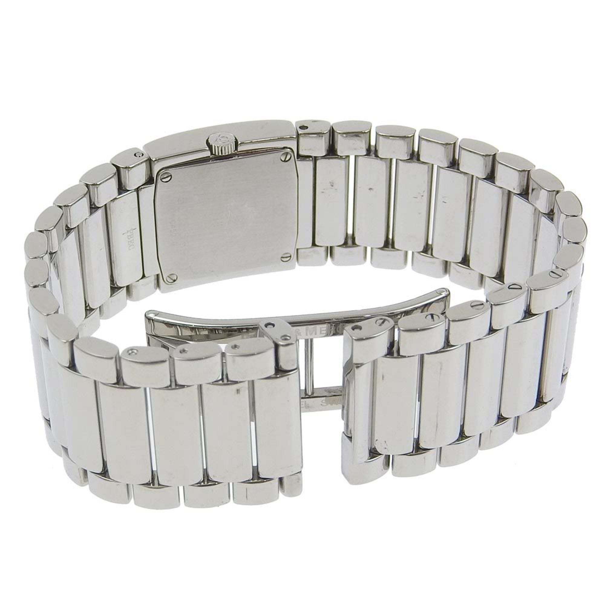 Baume & Mercier Catwalk-horloge 12P Diamond MV045219 Roestvrij staal Kwarts Analoog display Witte wijzerplaat Dames
