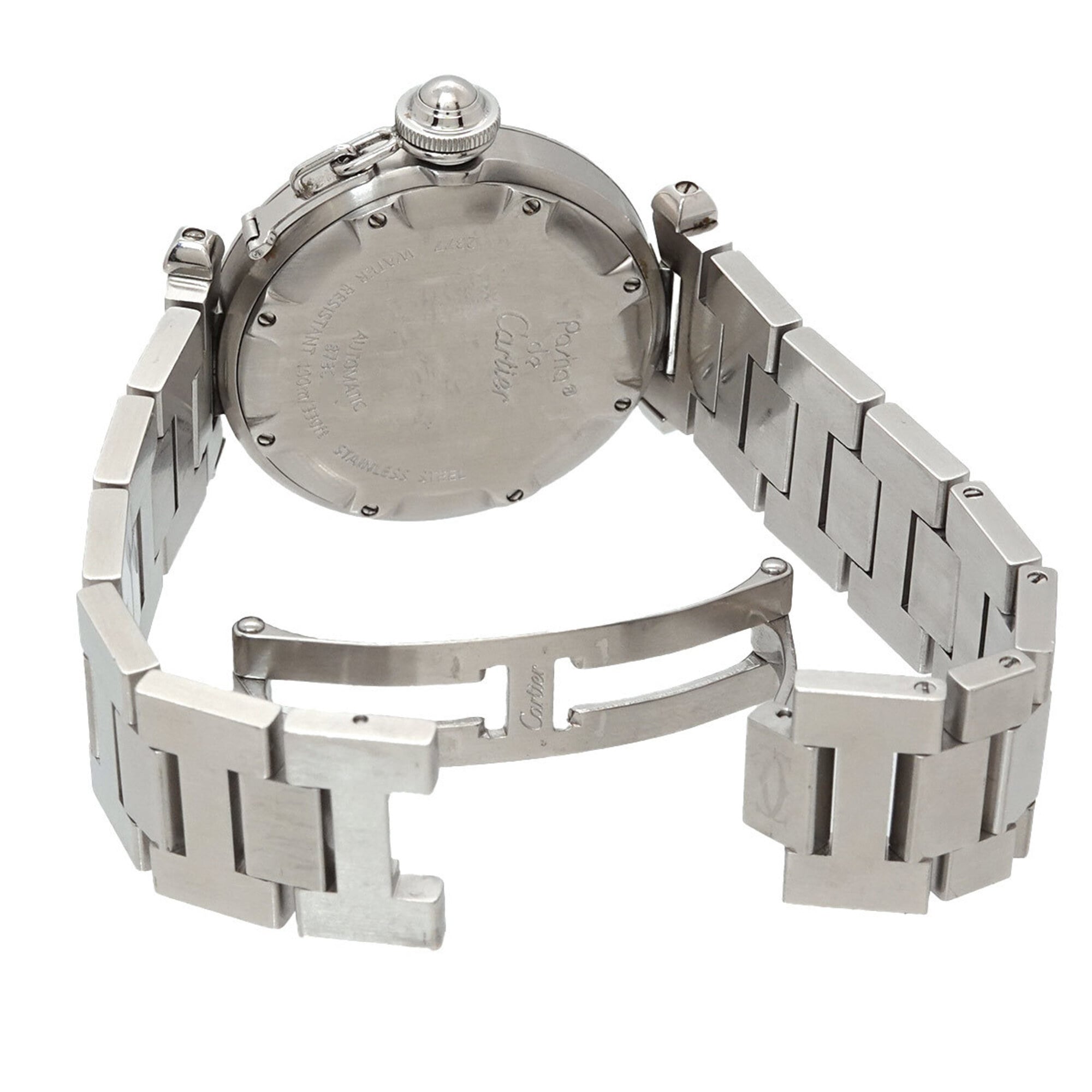 Cartier Pasha C Meridian GMT W31078M7 Boys' Date Silver Automatic Movement