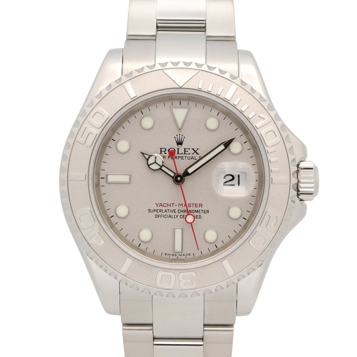 Rolex Yachtmaster Rolesium 16622 Silver Dial 40mm Watch