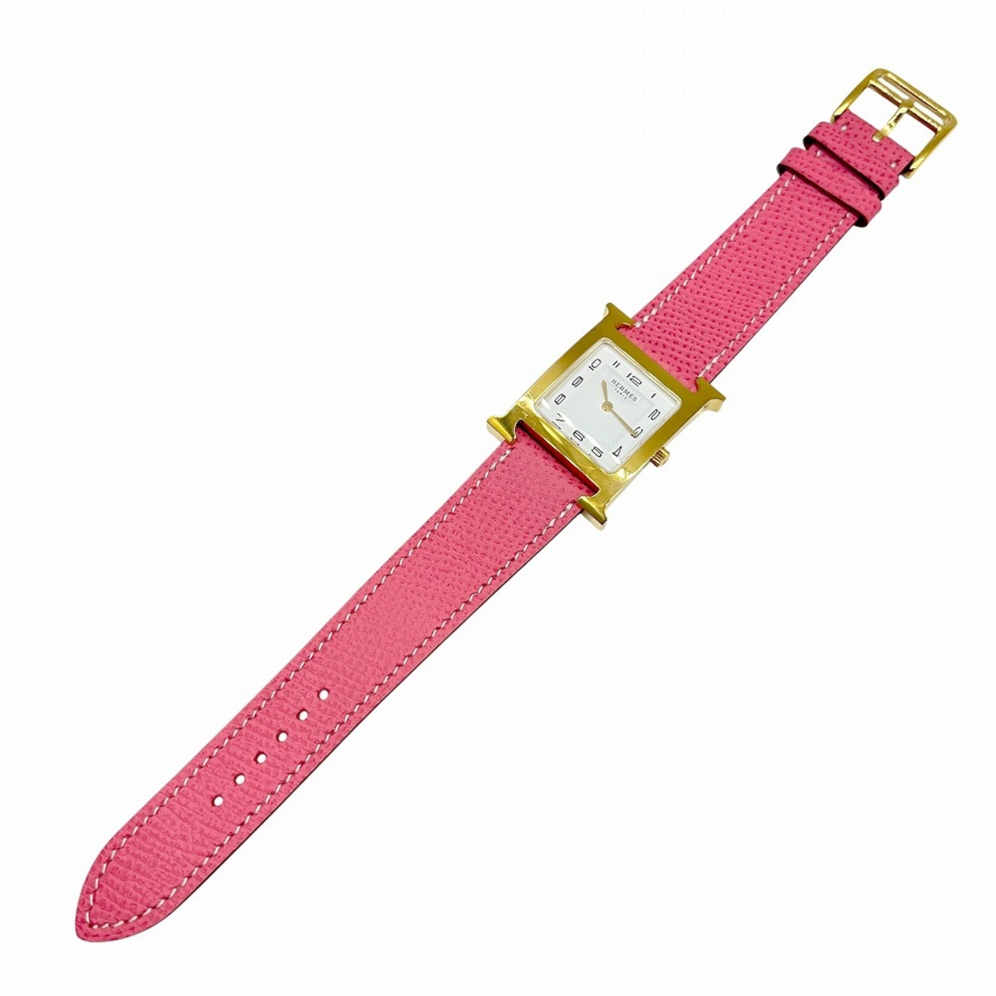 HERMES H-Watch SS Leather HH1.510 Quartz Women's/Men's Watch