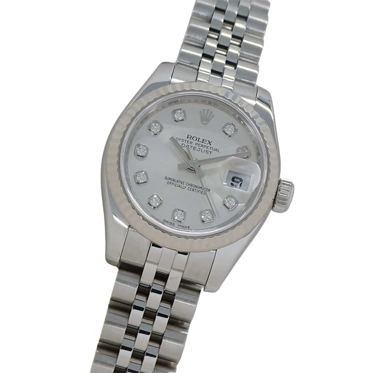 Rolex Datejust 179174G M Silber Zifferblatt 26 mm Uhr