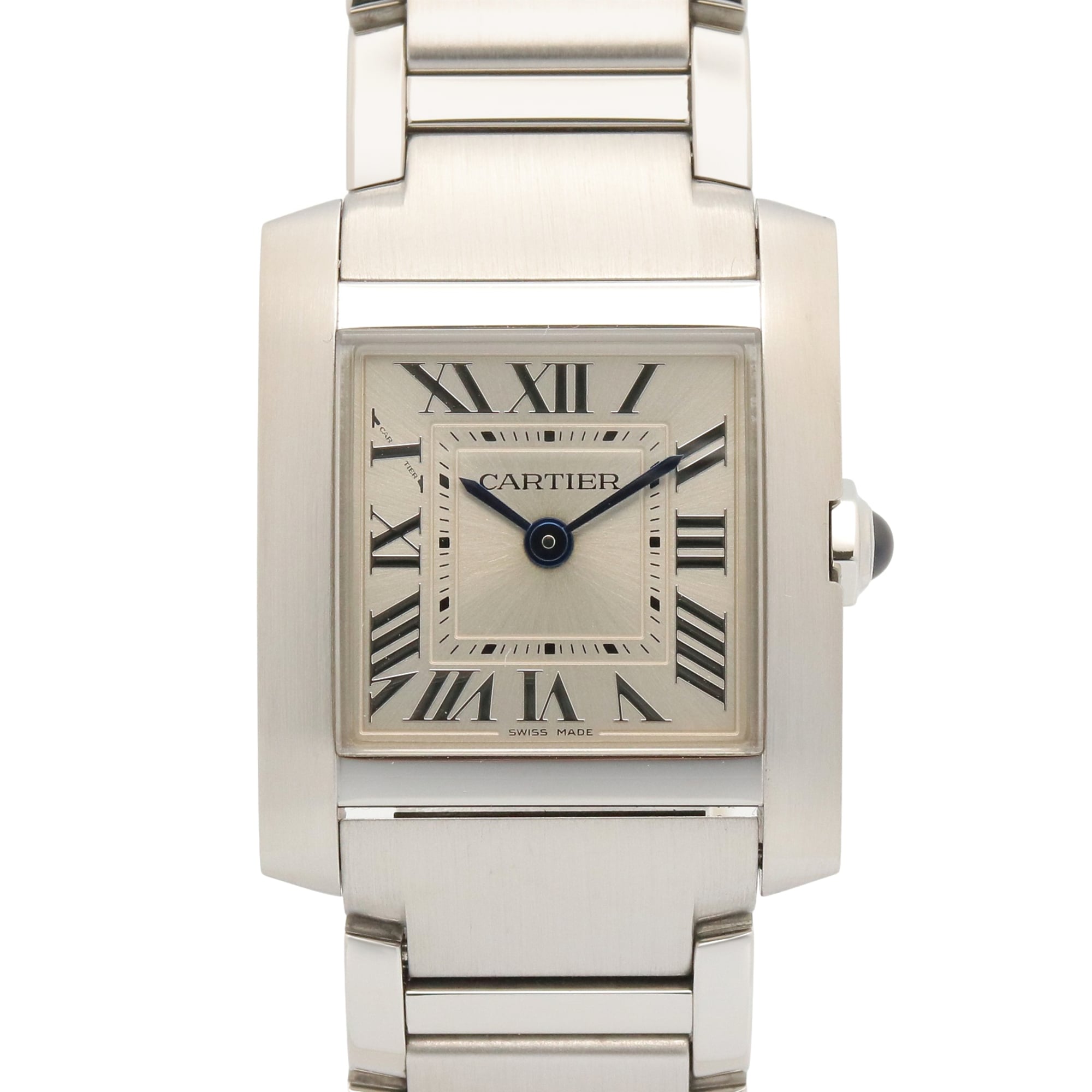 Cartier Tank Française SM Watch, Stainless Steel, Ladies, Silver Tone, WSTA0065